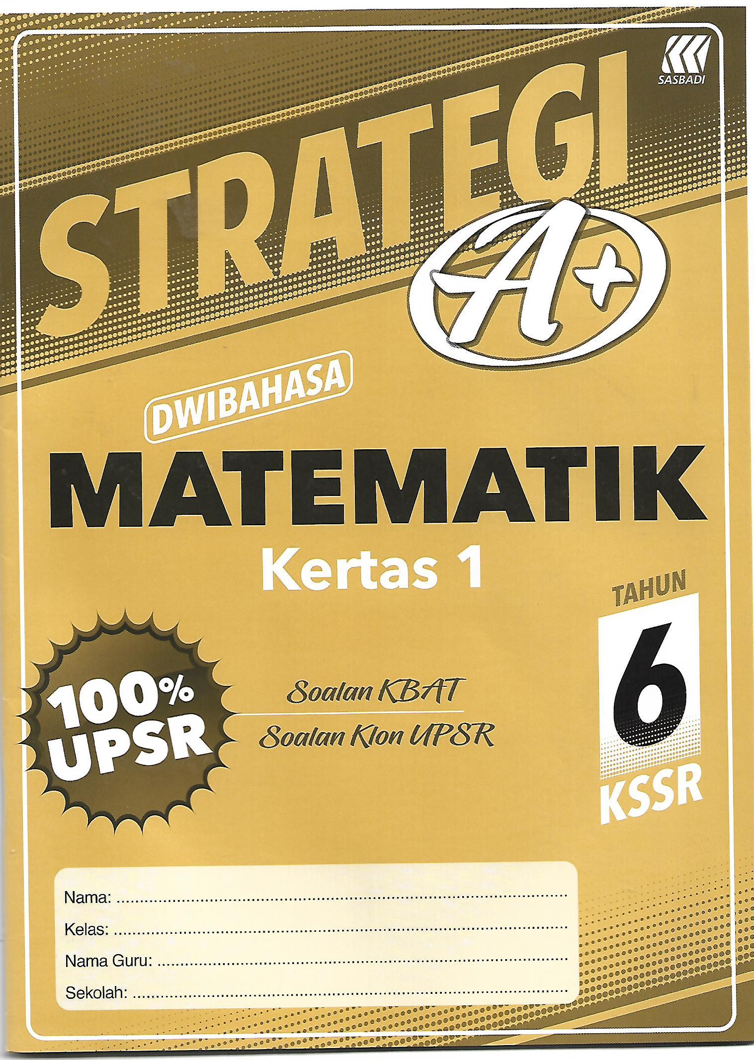 BUKU LATIHAN STRATEGI A+ TAHUN 6 (2020) – aneka.my