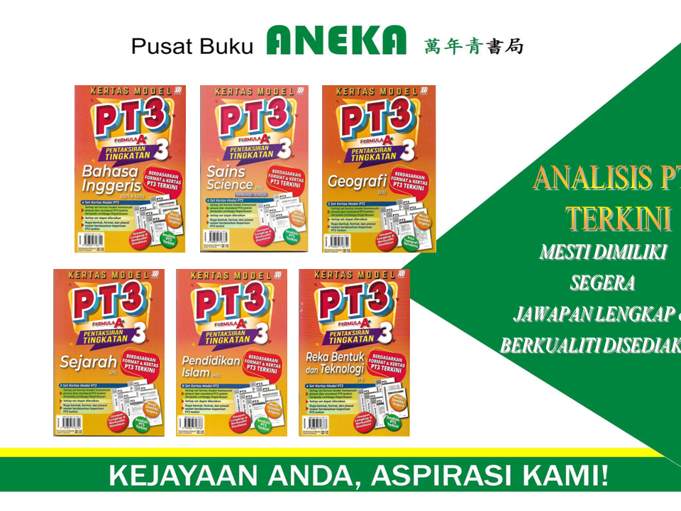 {ANEKA} KERTAS MODEL PRA-PT3 FORMULA A+ (TINGKATAN 3 