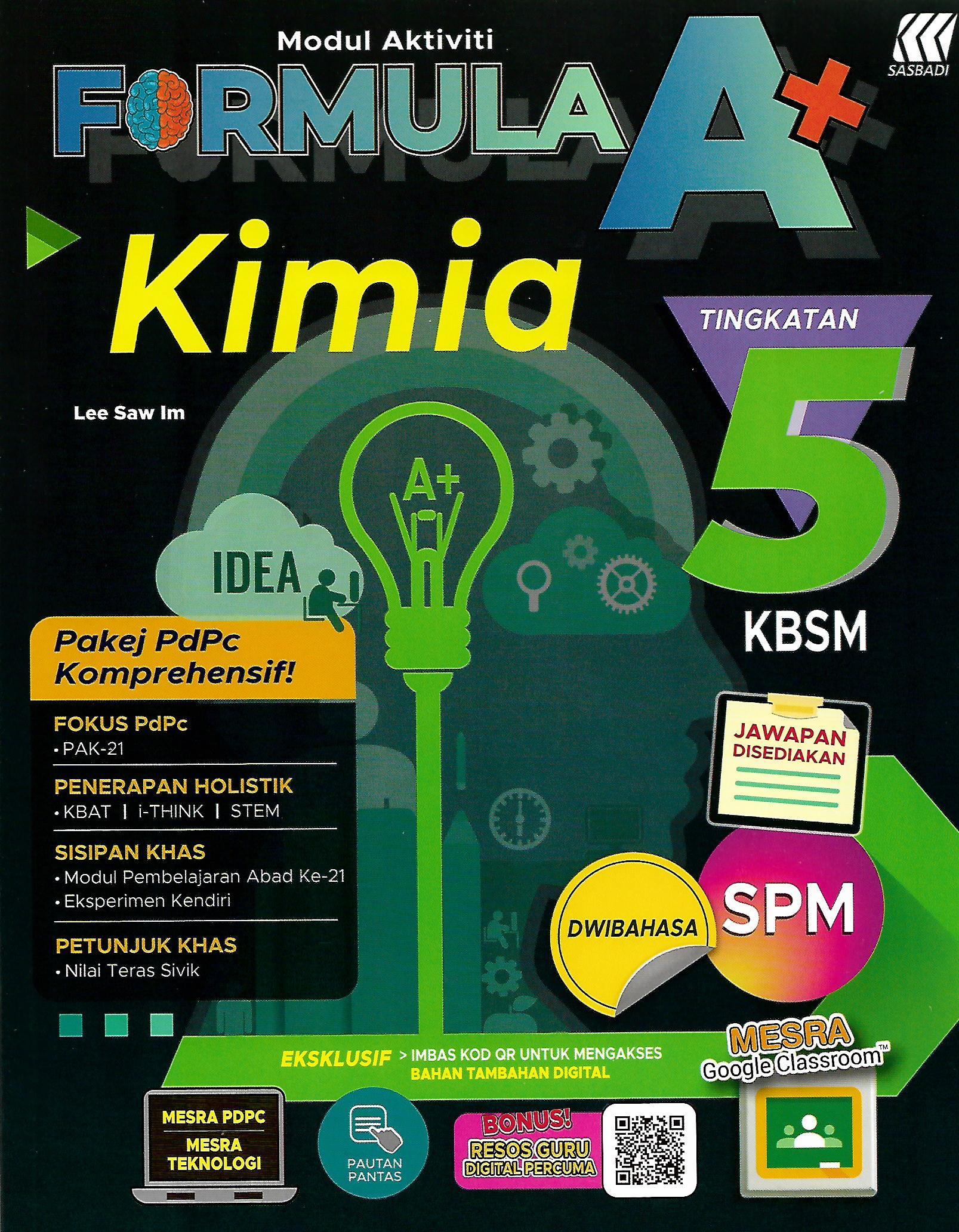 {ANEKA} MODUL AKTIVITI FORMULA A+ TING 5 KSSM SASBADI 