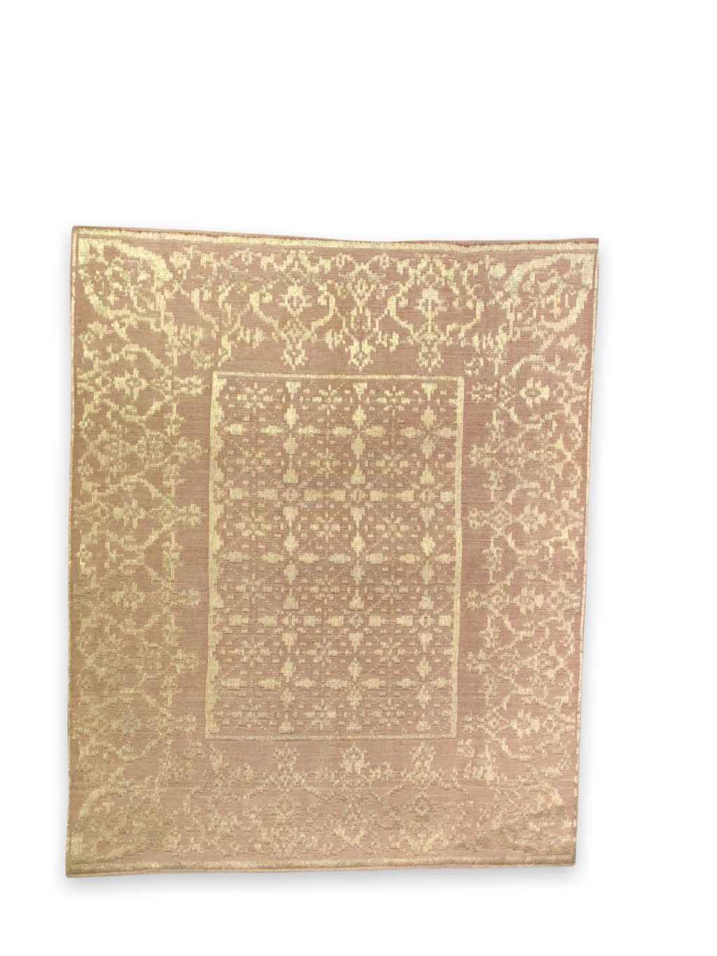 HANDWOVEN SONGKET PLACEMAT / COFFEE TABLE MAT BEIGE Malaysian