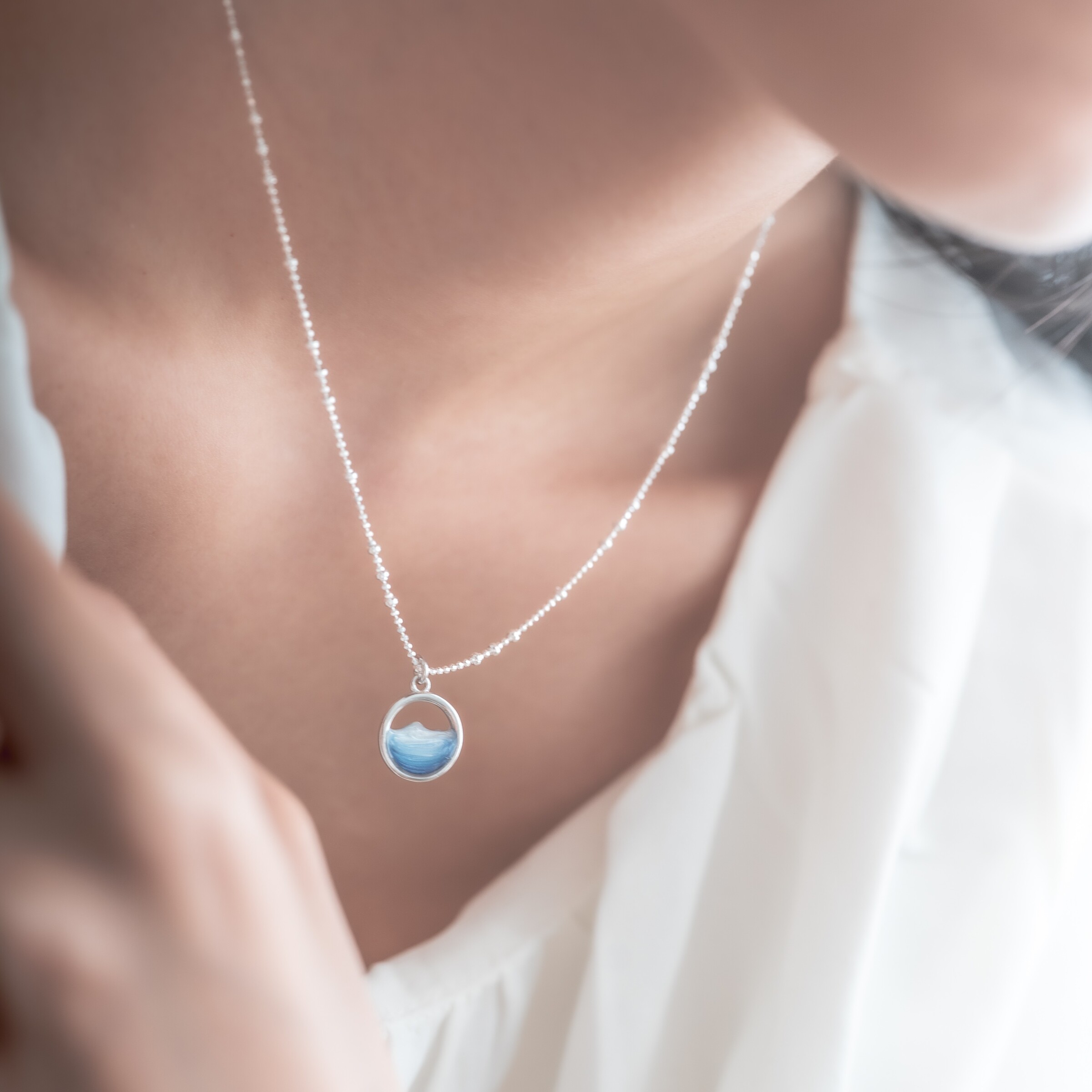 晶藍星軌項鍊01(正)