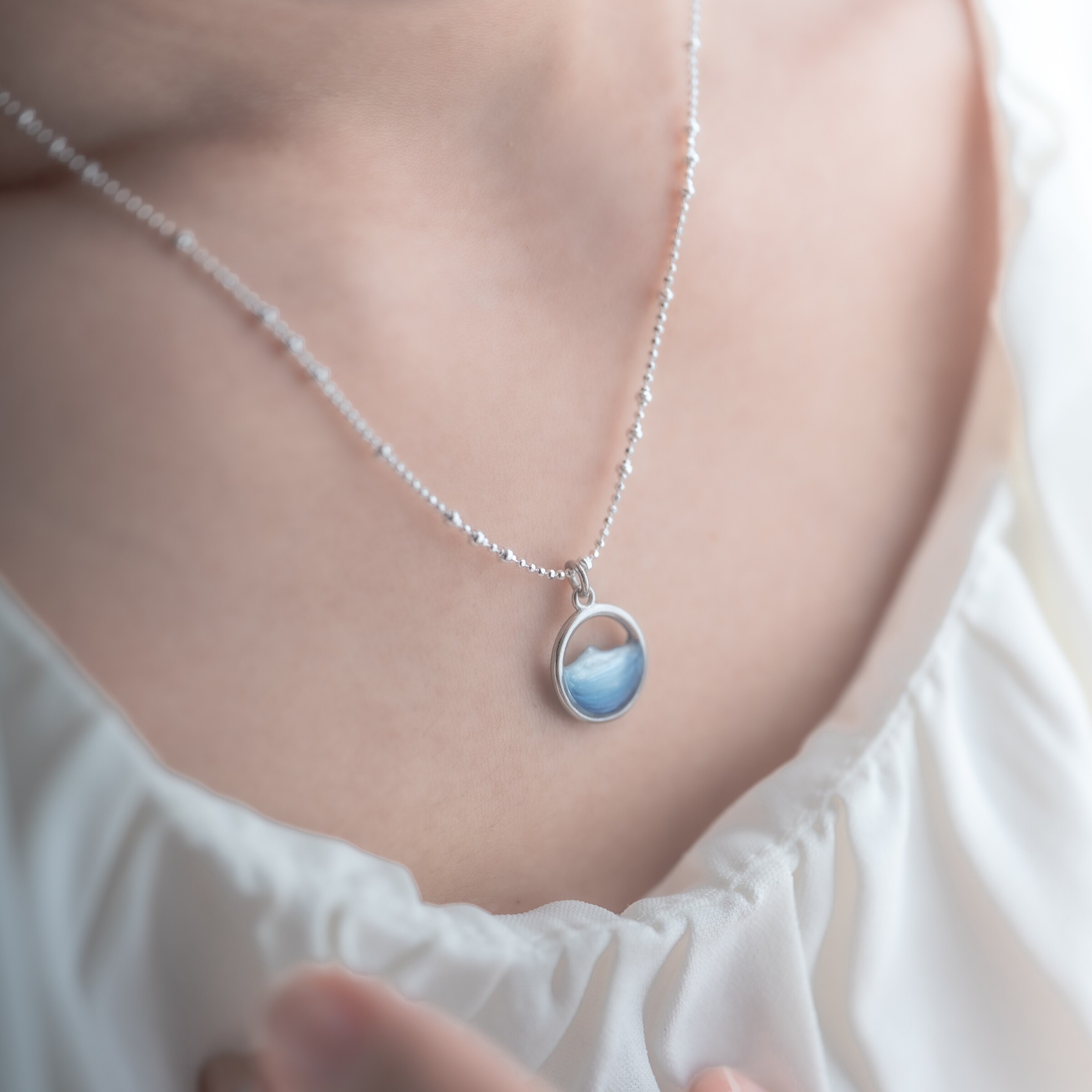 晶藍星軌項鍊03(正)