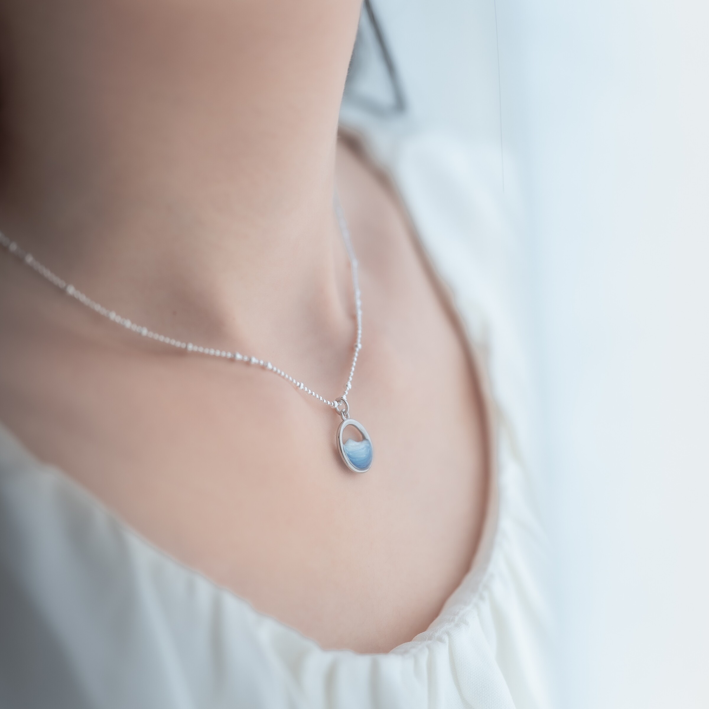 晶藍星軌項鍊04(正)