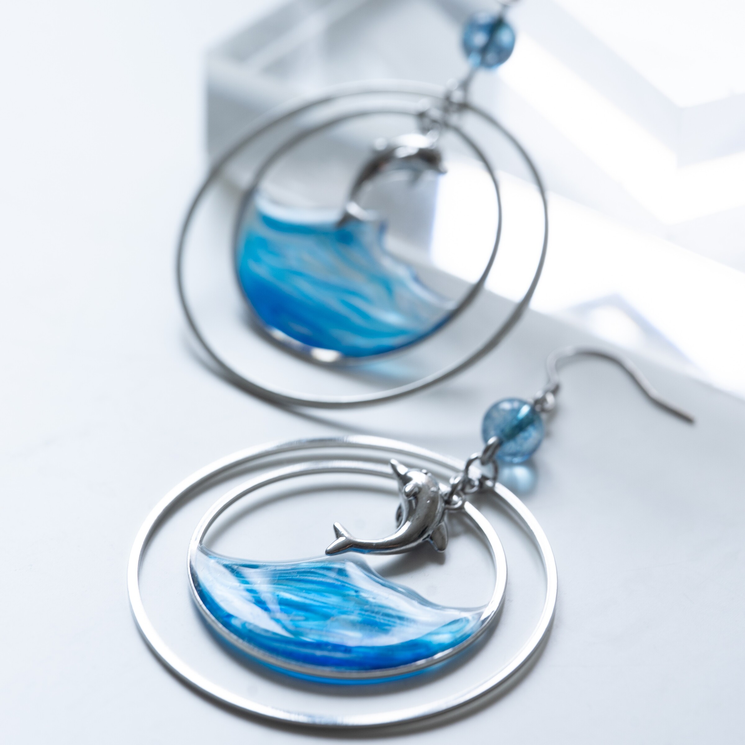 海洋大圈耳環02(正)