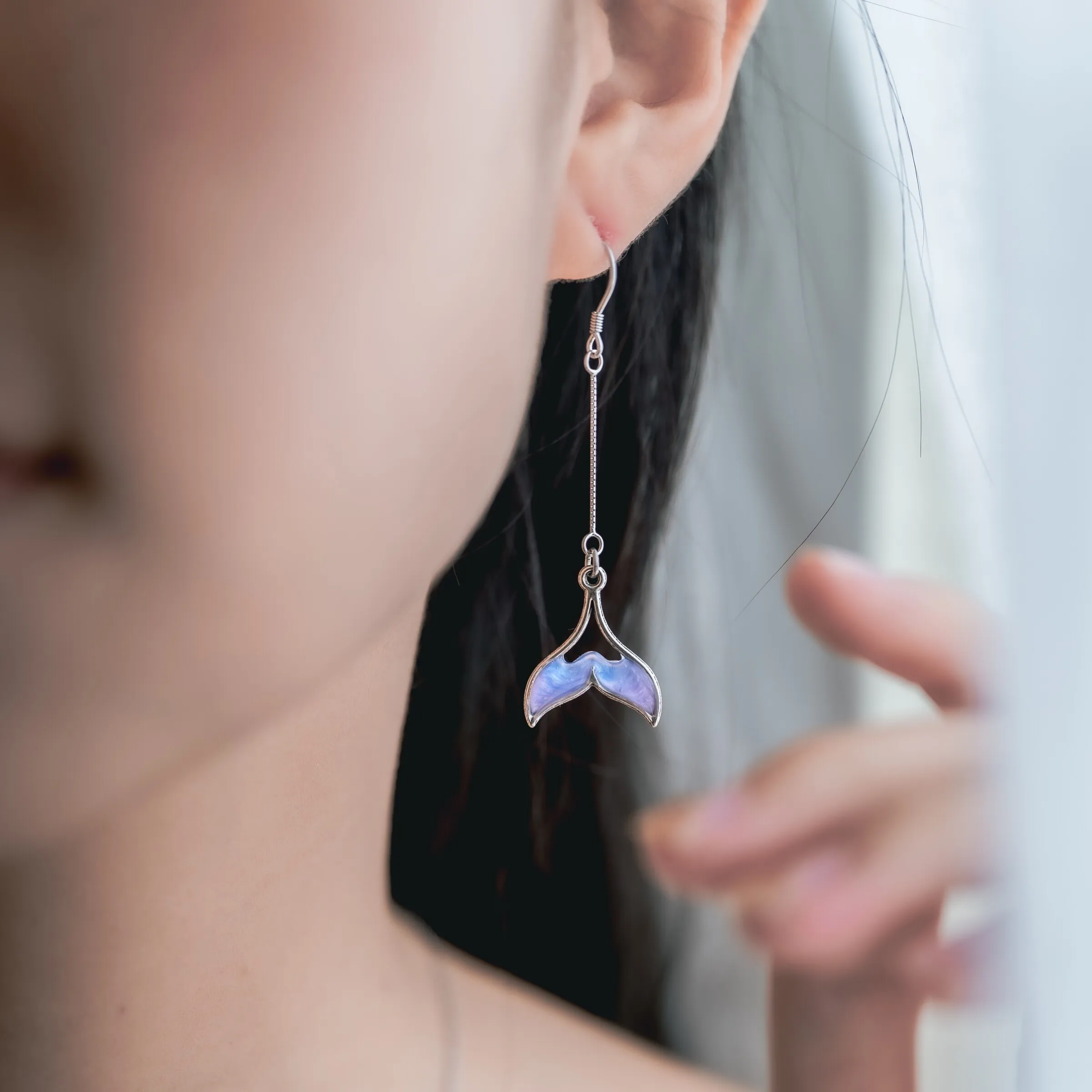 不對稱魚尾耳環05(正)