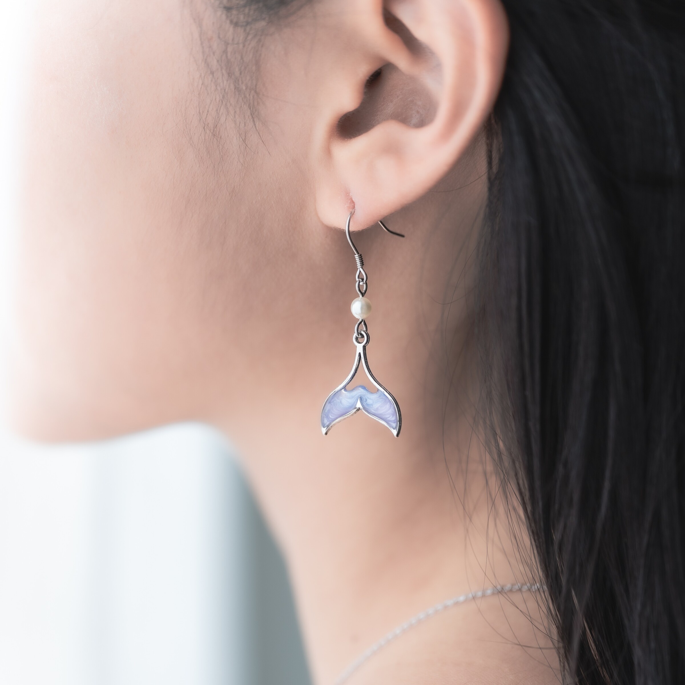 不對稱魚尾耳環06(正)