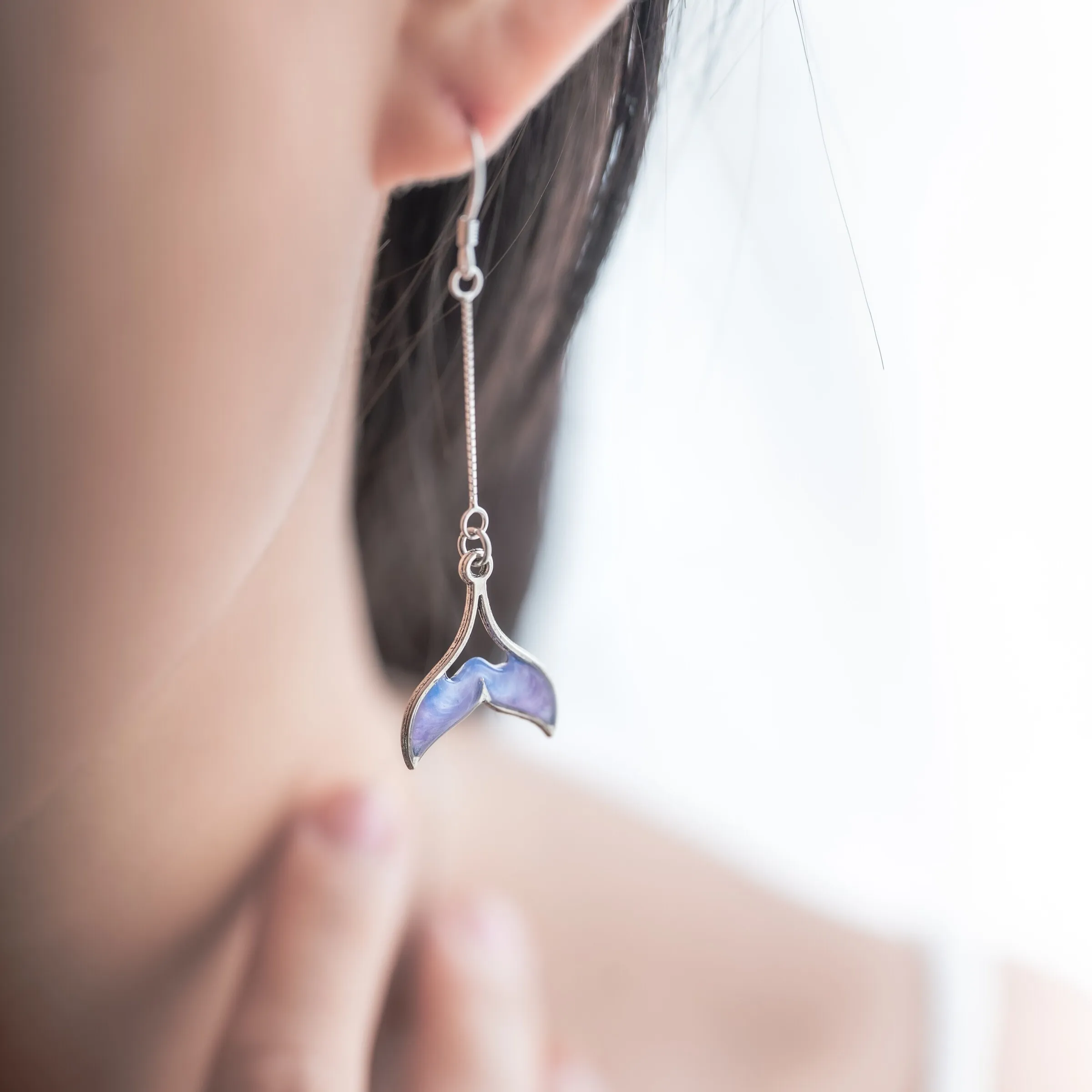 不對稱魚尾耳環08(正)