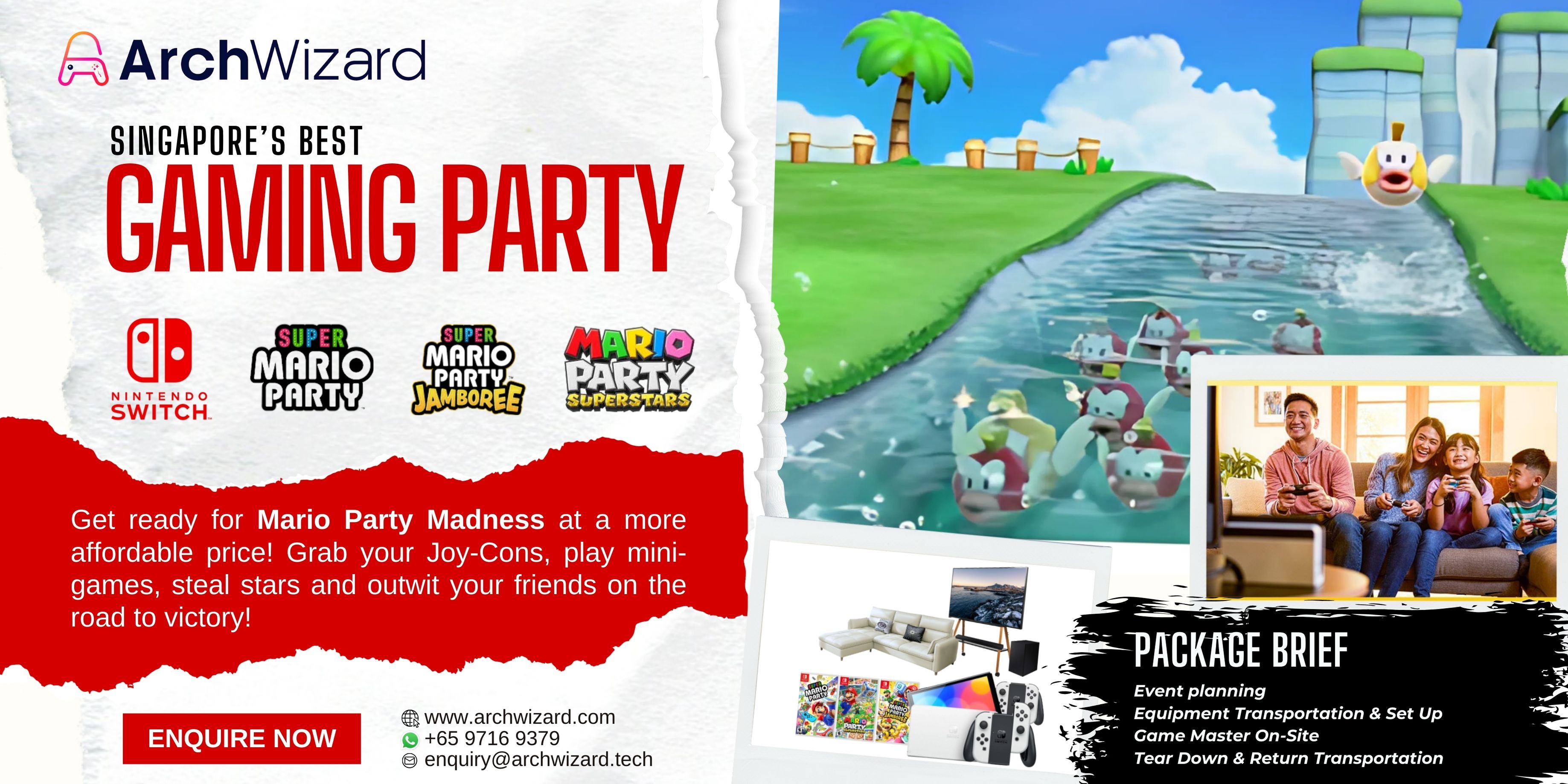 ArchWizard Event Hosting and Equipment Rental Service Nintendo Switch (2)