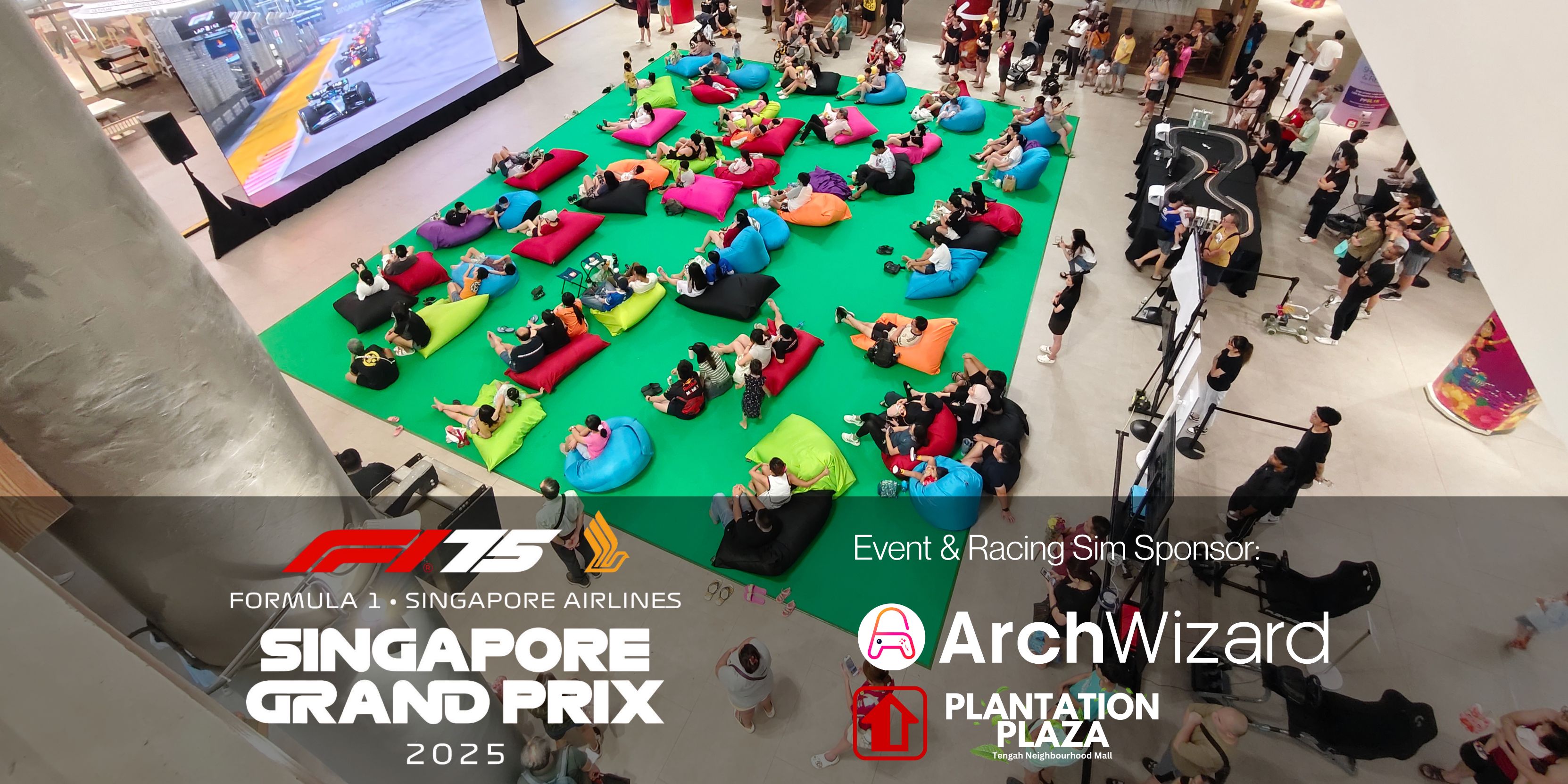 F1 Racing Viewing at Tengah Plantation Plaza