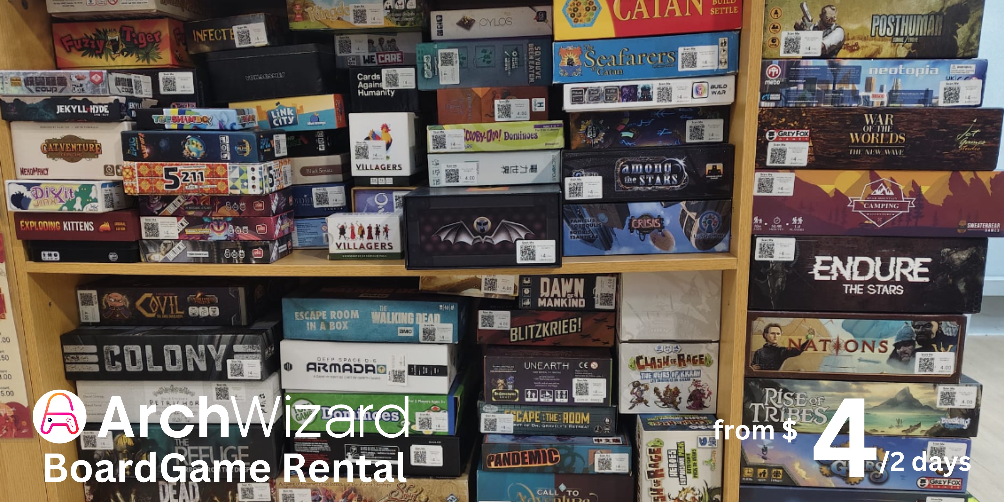 ArchWizard Expands Board Game Rental Library to 90+ Titles