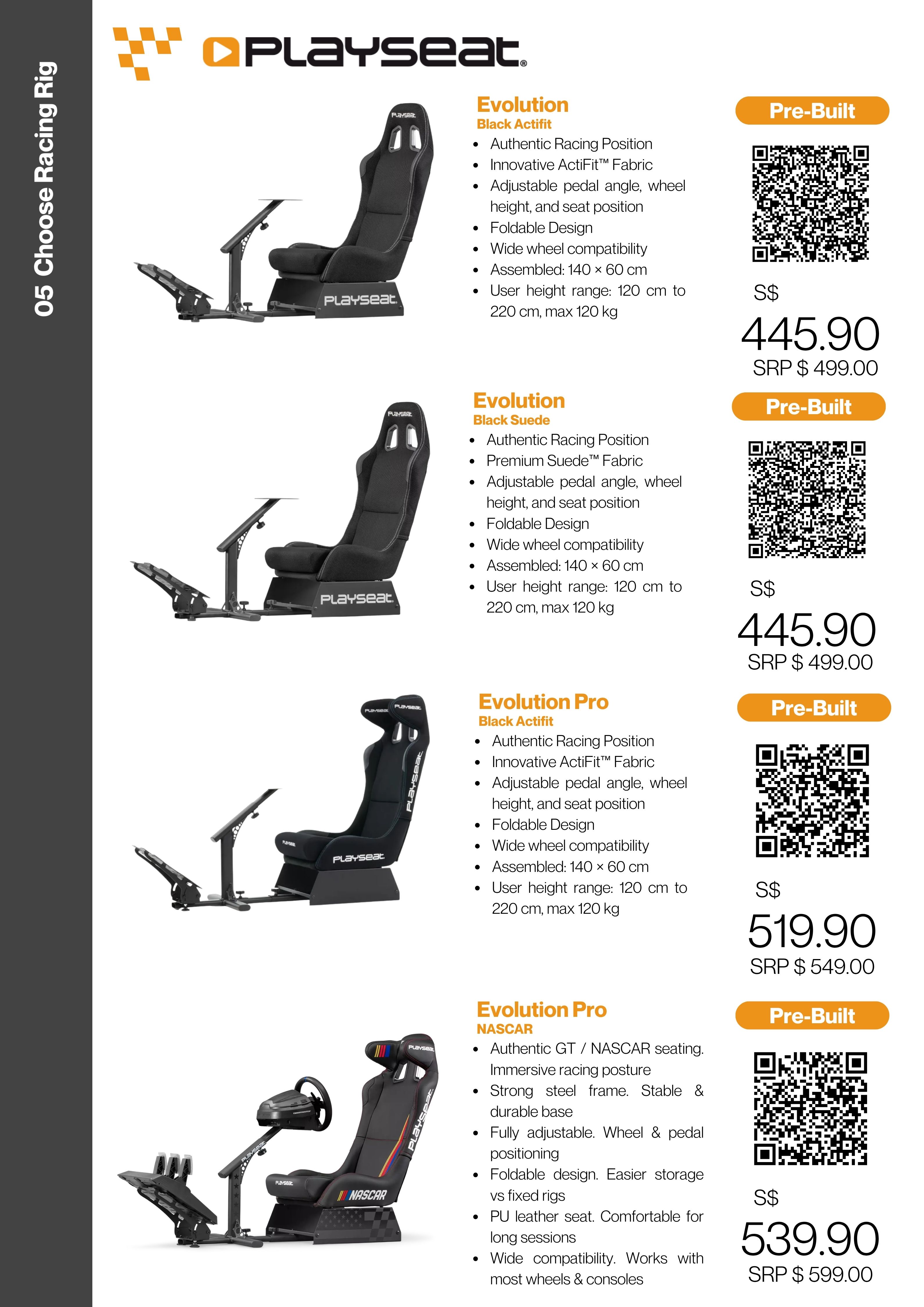 ArchWizard Racing Simulator Purchase Guide Menu (14)