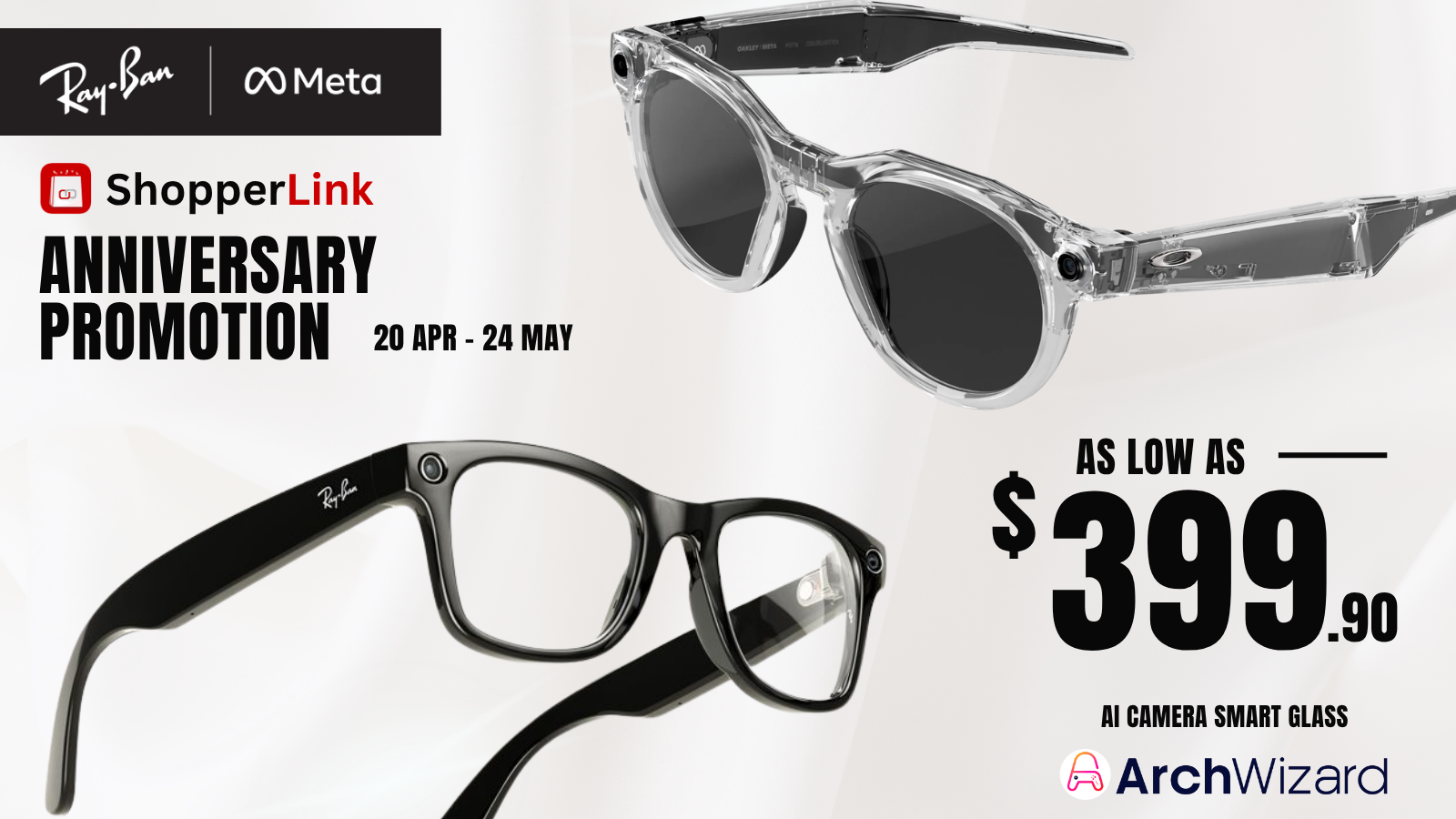 Meta Ray-Ban & Oakley Smart Glasses Promotion (ShopperLink Anniversary 2026)