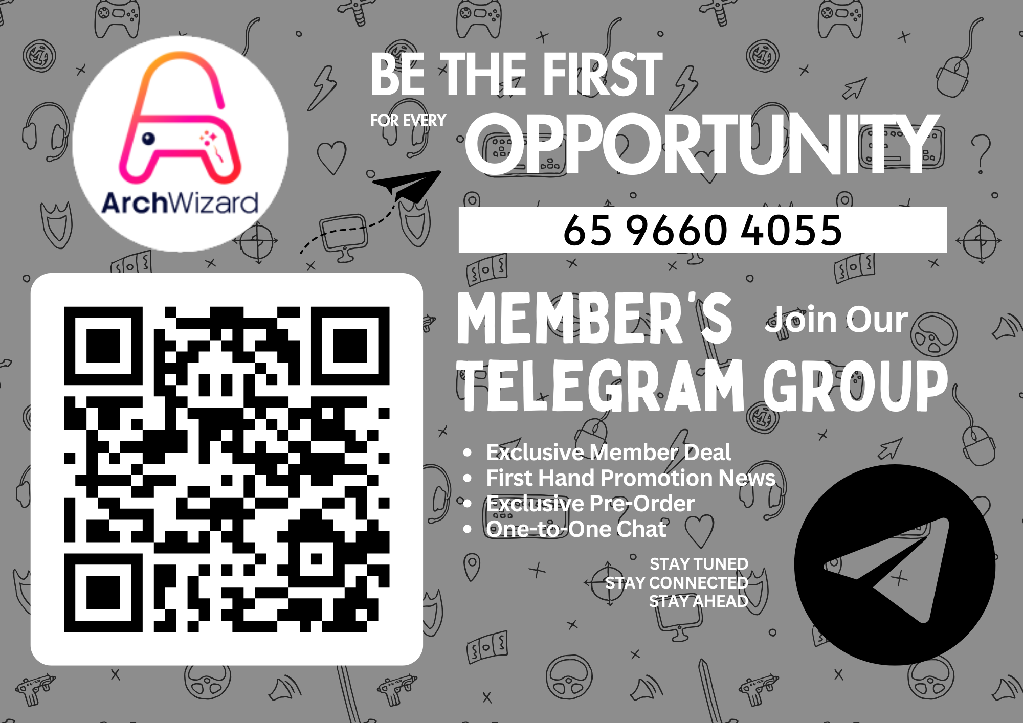 WhatsApp Member Group - A4 Print