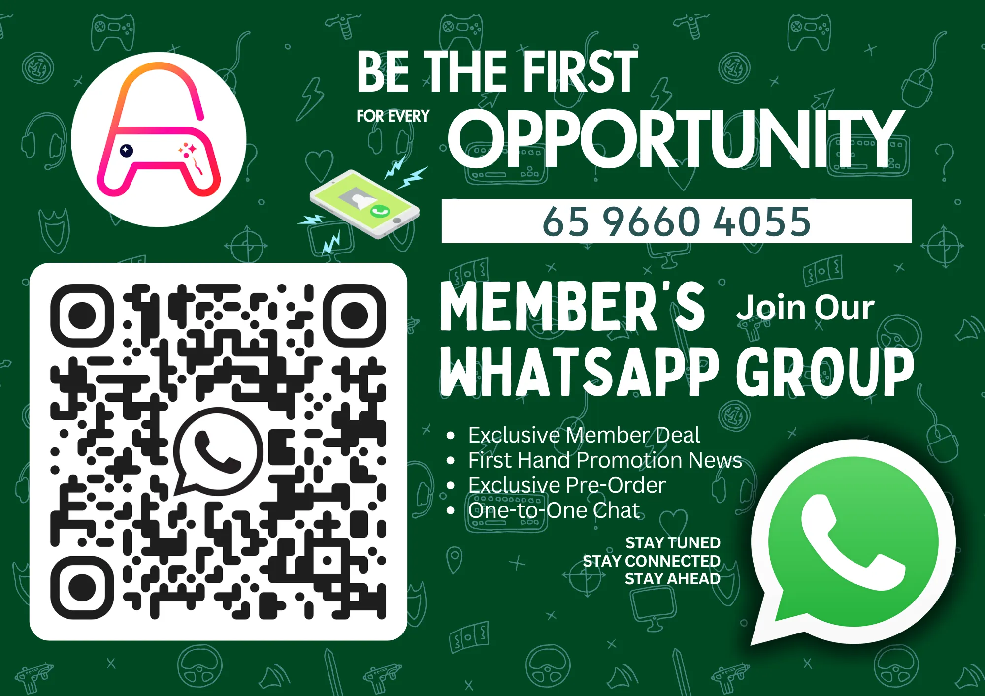WhatsApp Telegram Member Group - A4 Print 20260609