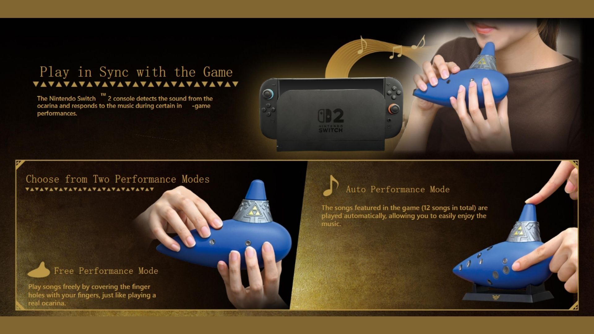 Hori Electric Ocarina of Time (The Legend of Zelda Series) for NS2 ArchWizard (9)