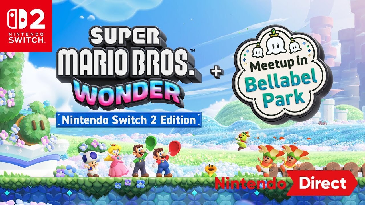 Nintendo Switch 2-Super Mario Bros Wonder + Meetup in Bellabel Park-gameplay