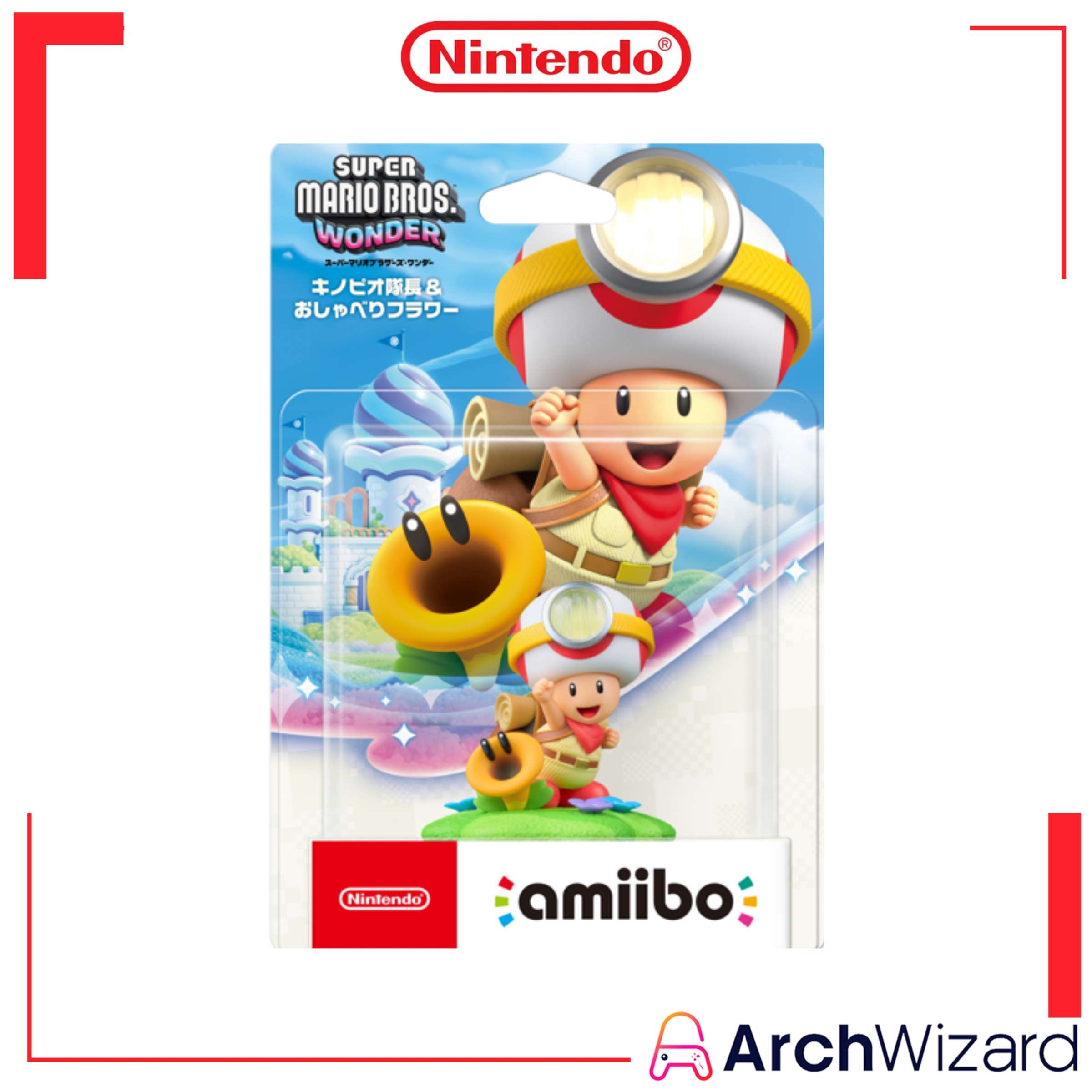 Nintendo Amiibo Captain Toad & Talking Flower Super Mario Bros. Wonder Series