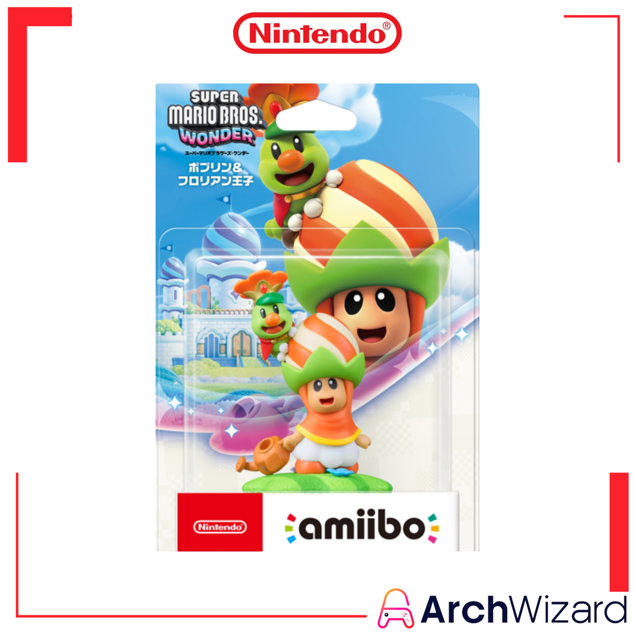 Nintendo Amiibo Poplin & Prince Florian Super Mario Bros. Wonder Series
