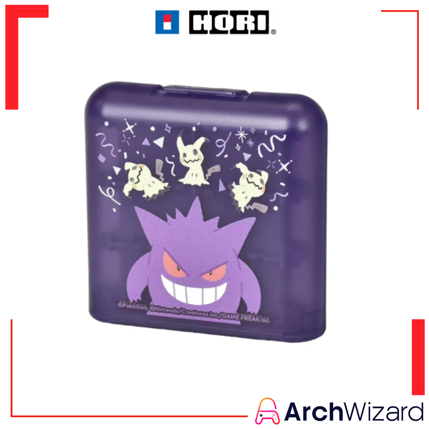 Hori Card Case 24 Gengar & Mimikyu Ghost Party Series for NS2 (1)