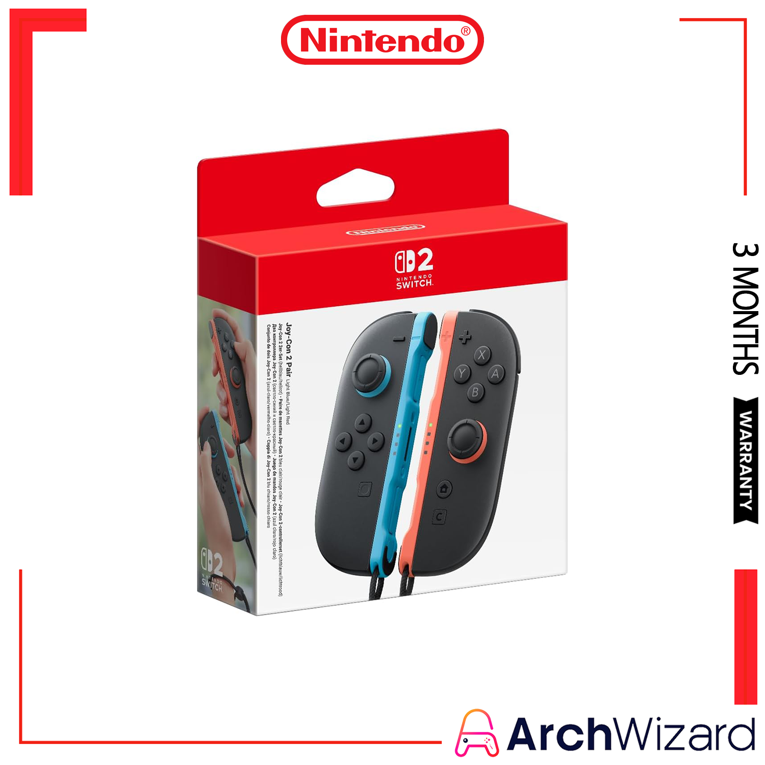 Nintendo Switch 2 Joy con Blue Red Refurbished