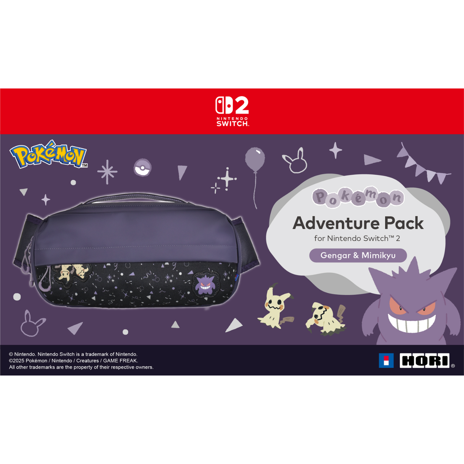 Hori Adventure Pack Gengar & Mimikyu Ghost Party Series for NS2 (Nintendo  ( (4)