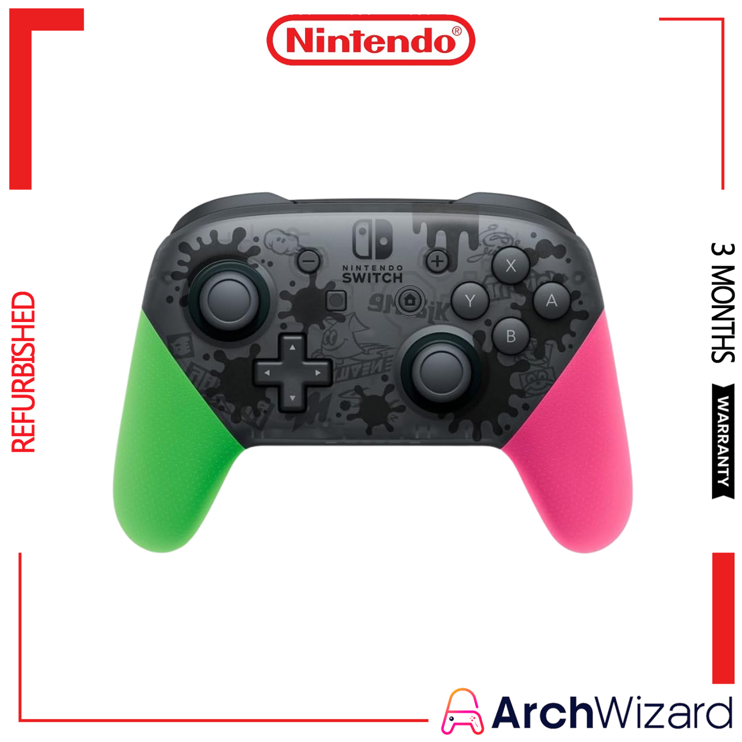 Nintendo Switch Pro Controller Splatoon 2 Refurbished