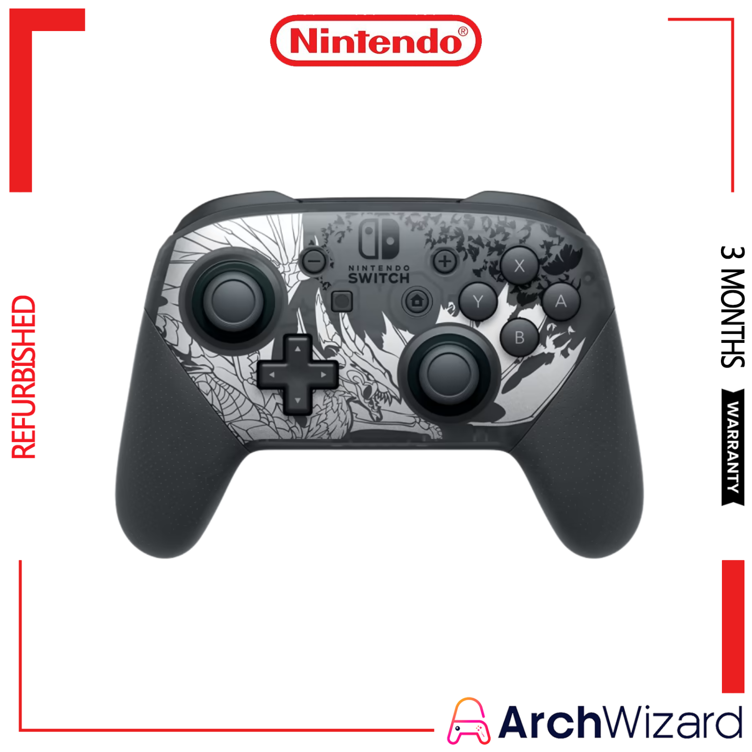 Nintendo Switch Pro Controller Monster Hunter Refurbished