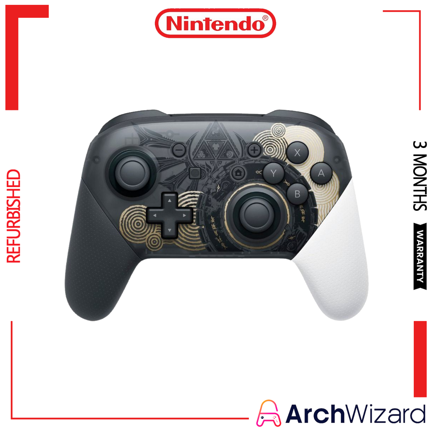 Nintendo Switch Pro Controller Zelda Tears of The Kingdom Refurbished