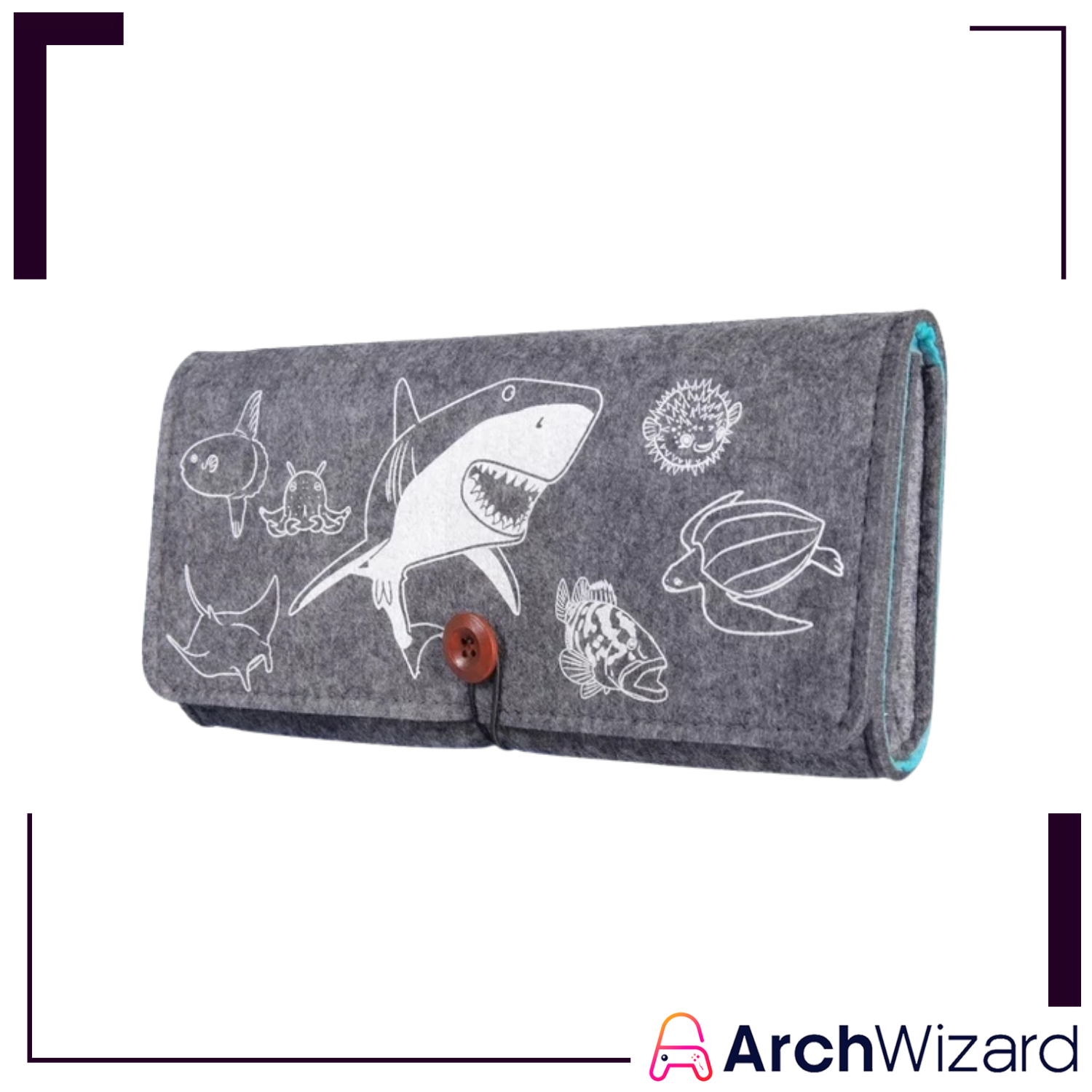 Corvus Knight Carrying Case Shark Theme for NS1 (Nintendo Switch Accessory) 