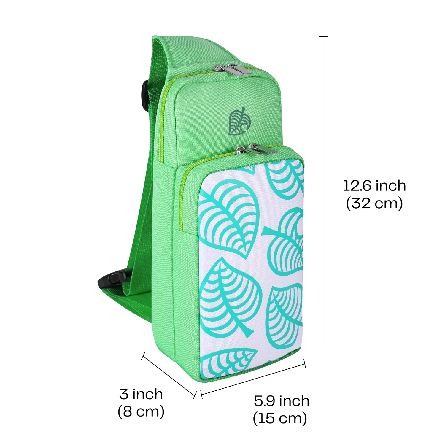 Corvus Knight Sling Bag Green Theme (Nintendo Switch Accessory) (11)