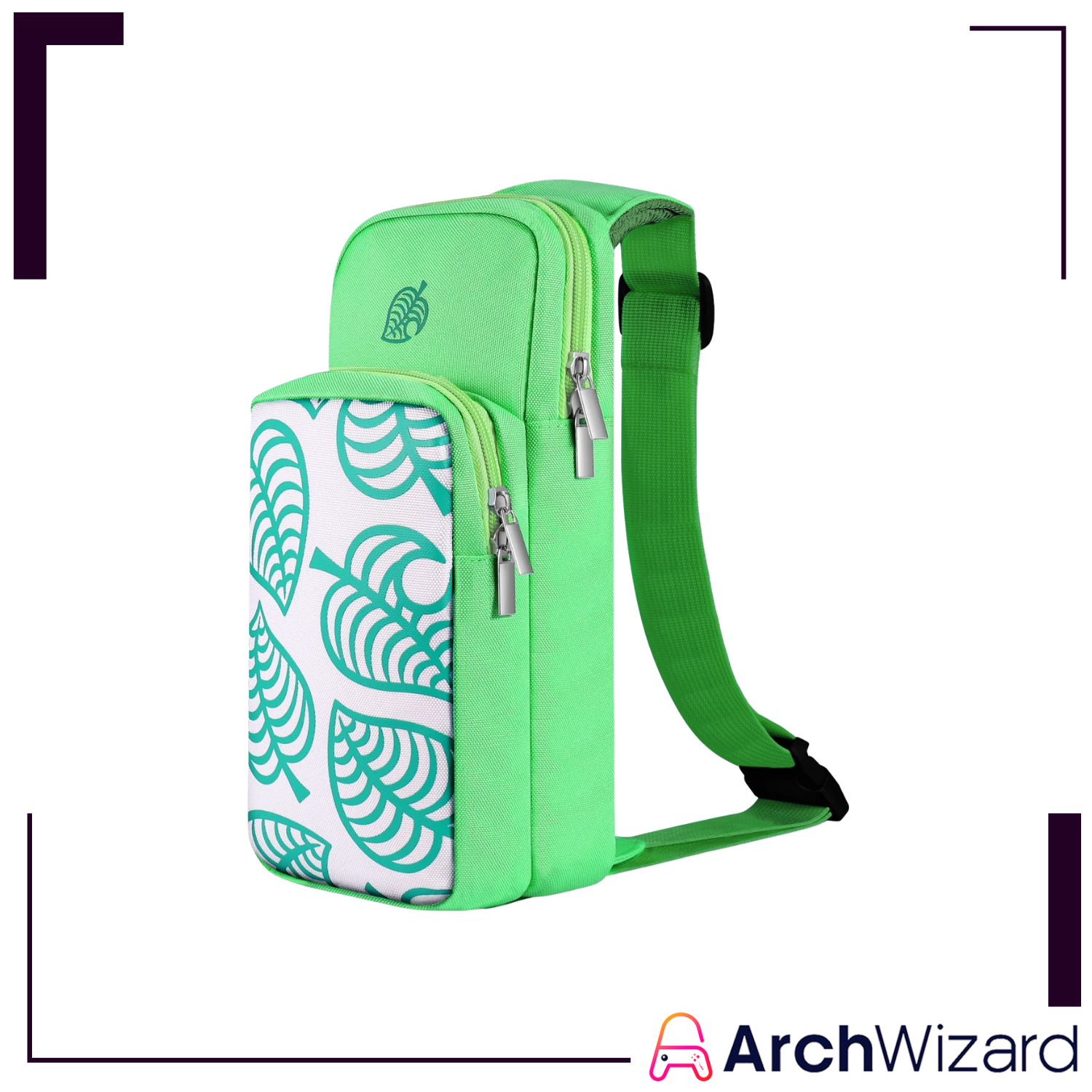 Corvus Knight Sling Bag Green Theme (Nintendo Switch Accessory)
