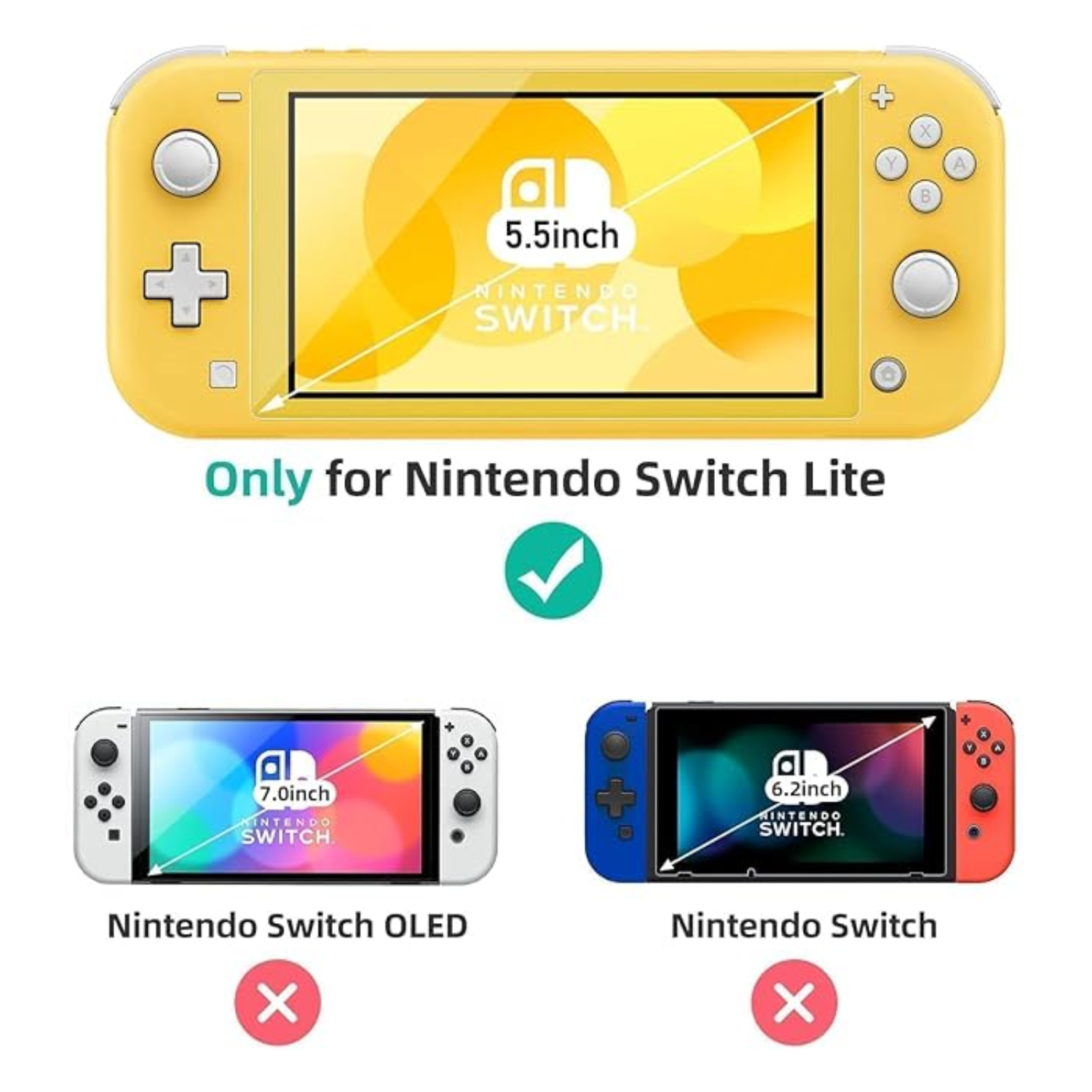 Corvus Knight Tempered Glass Screen Protector for NS1 Lite (Nintendo Swi ( (3)