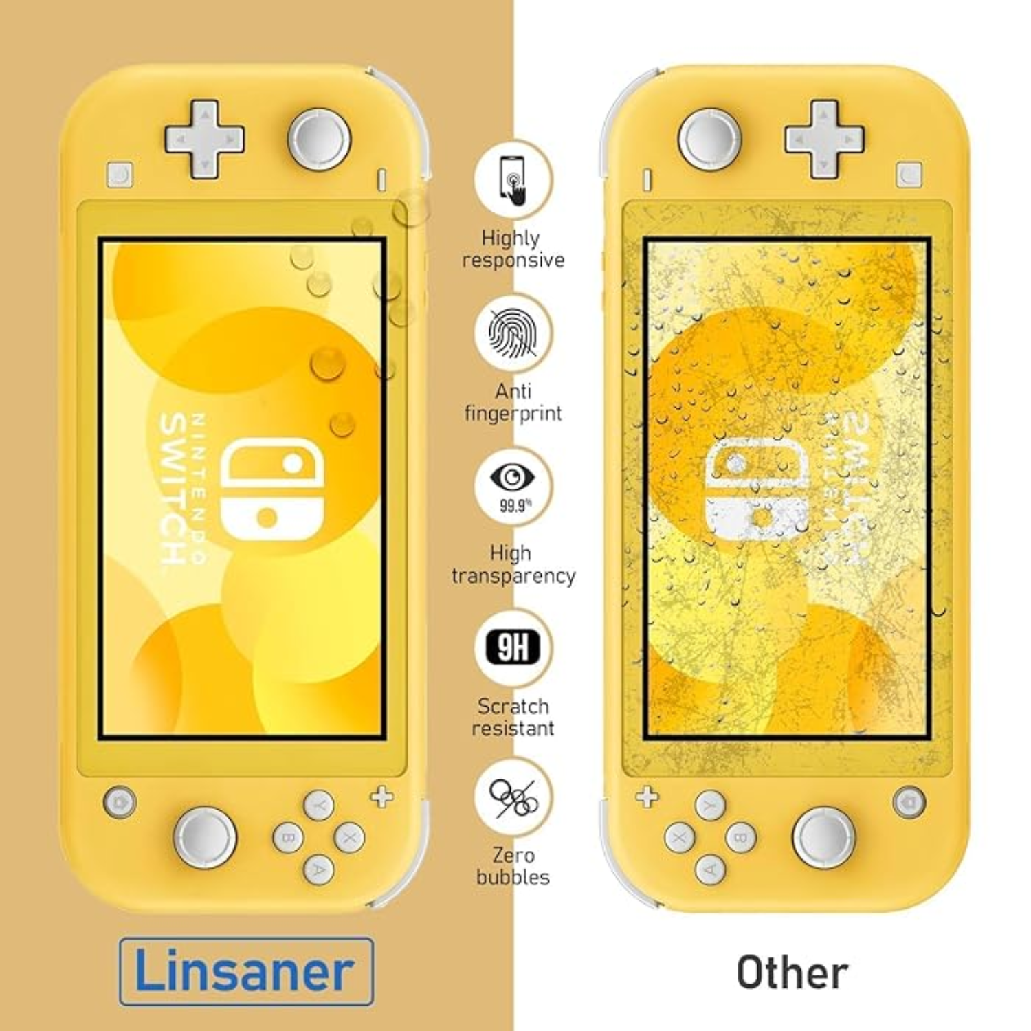 Corvus Knight Tempered Glass Screen Protector for NS1 Lite (Nintendo Swi ( (4)