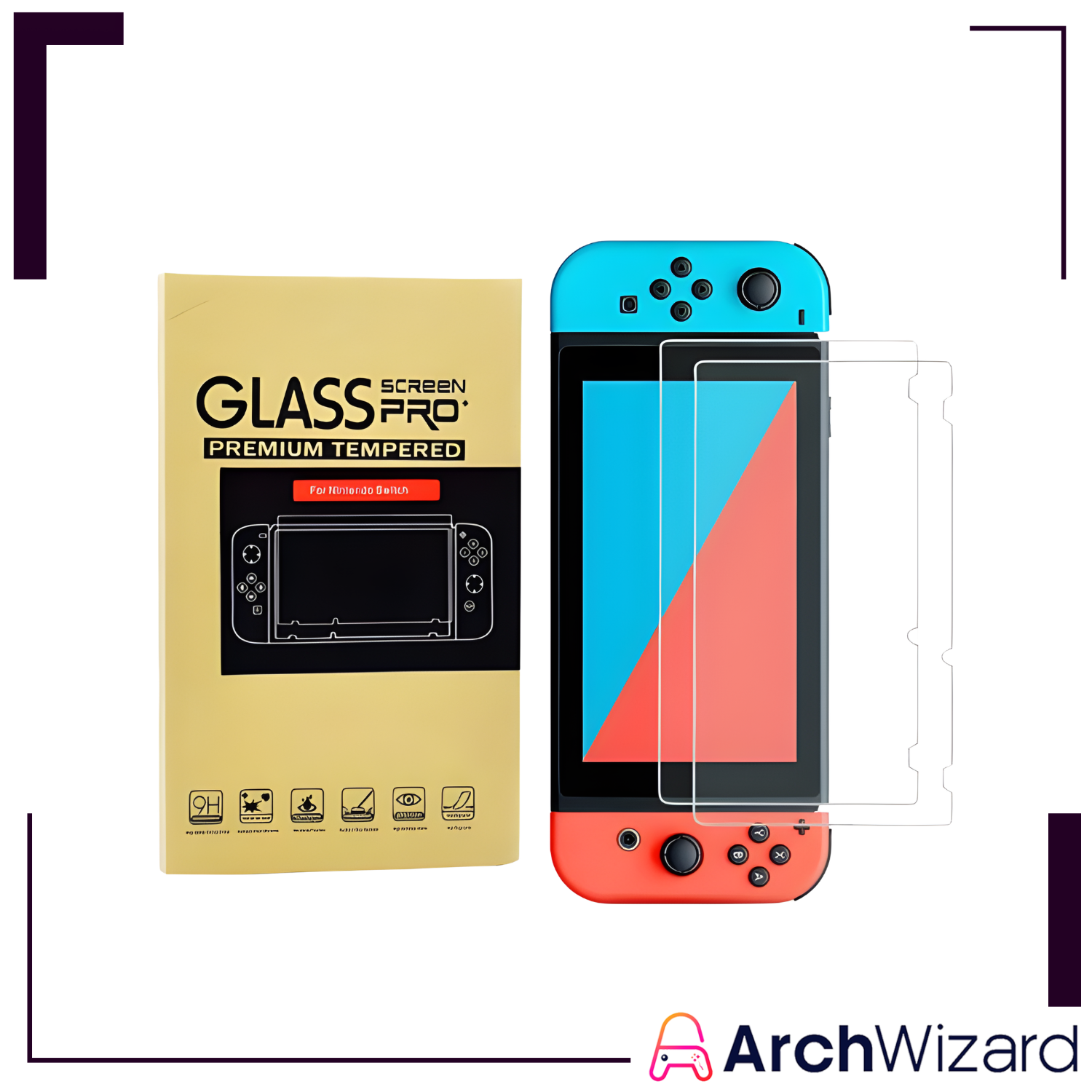 Corvus Knight Tempered Glass Screen Protector for NS1 Gen 1Gen 2 (