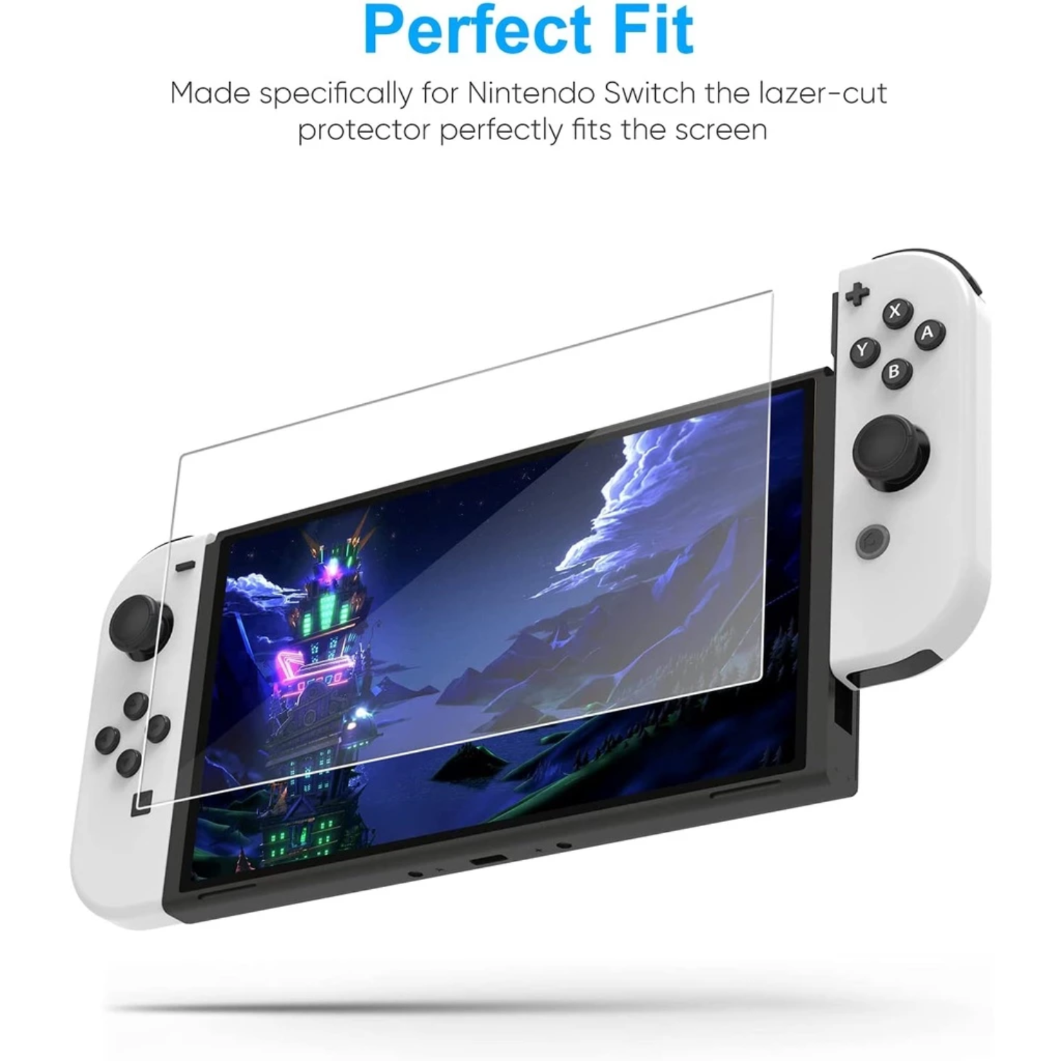 Corvus Knight Tempered Glass Screen Protector 1 for NS1 OLED (Nintendo (1)