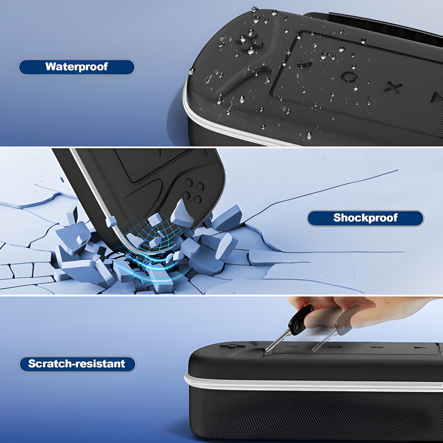 Corvus Knight Carrying Case Set Black for PlayStation Portal (PS Portal A (1)