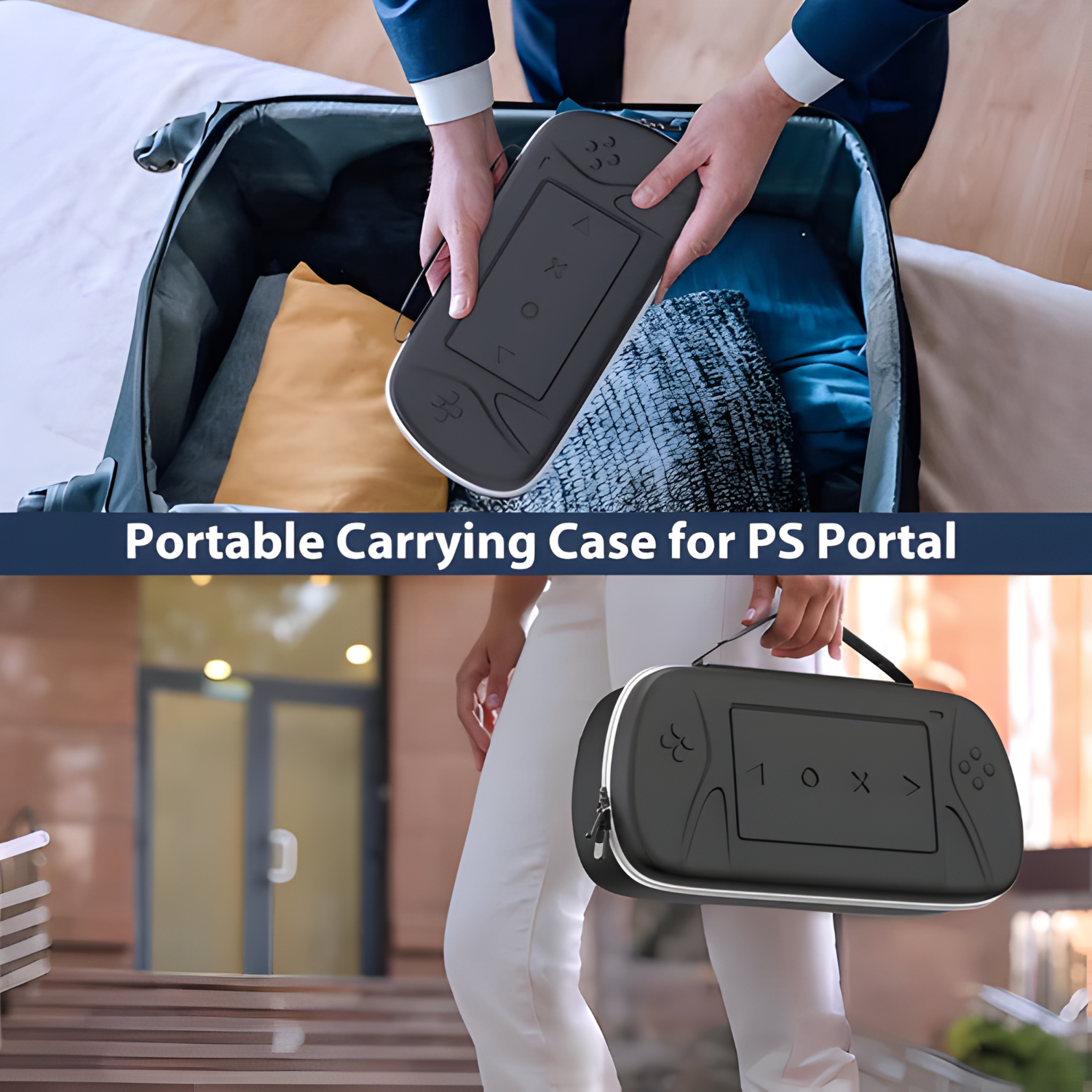 Corvus Knight Carrying Case Set Black for PlayStation Portal (PS Portal A ( (7)