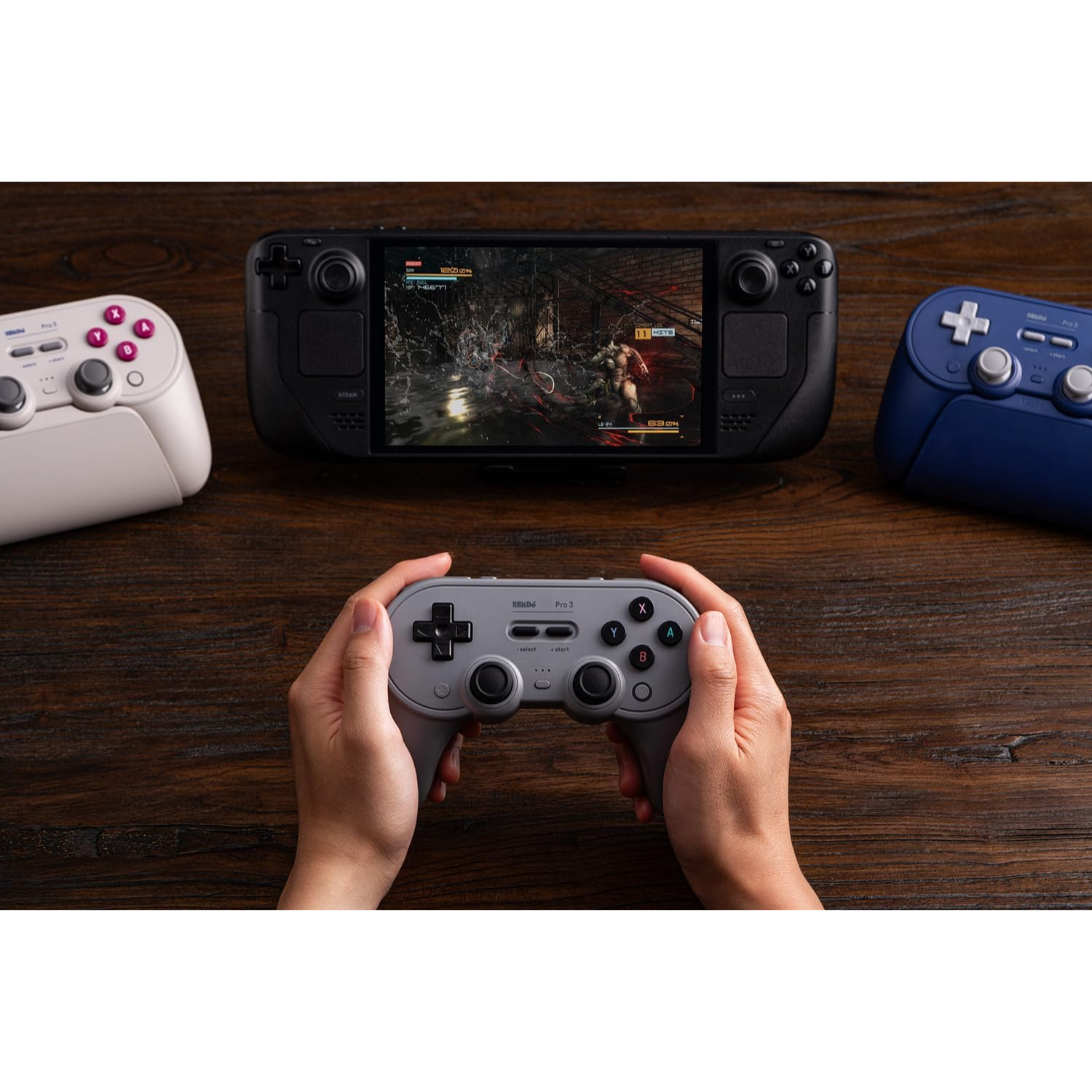 8Bitdo Pro 3 Bluetooth Gamepad for NS1, NS2 & PC (Controller) (1)