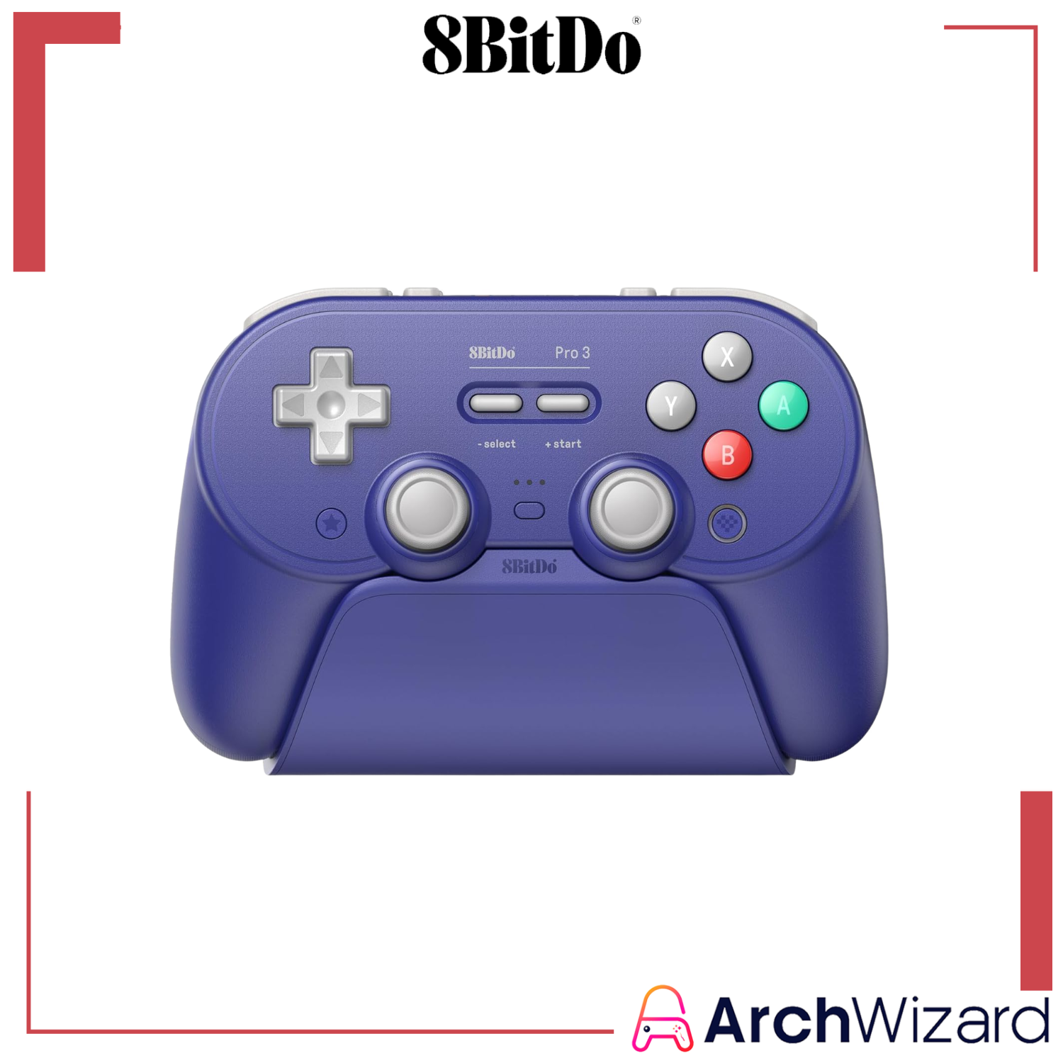 8Bitdo Pro 3 Bluetooth Gamepad for NS1, NS2 & PC (Controller) Purple