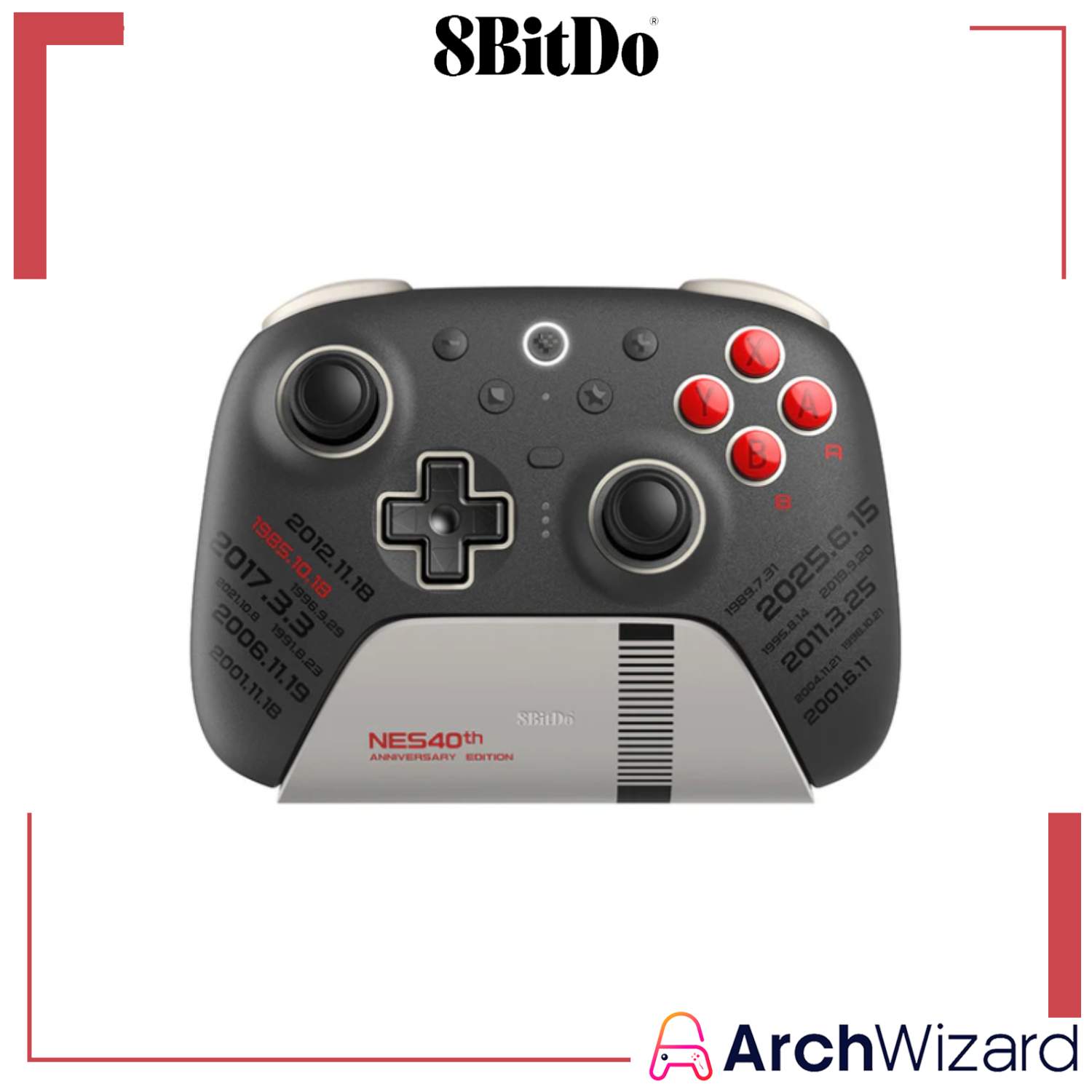 8Bitdo Ultimate 2 Bluetooth Controller NES 40th Limited Edition for NS1, NS2 & PC (Controller)  Cover