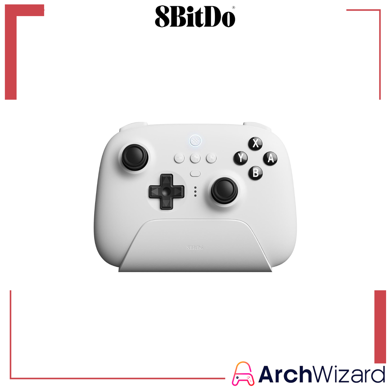 8Bitdo Ultimate Bluetooth Controller for NS1, NS2 & PC (Controller) White Cover