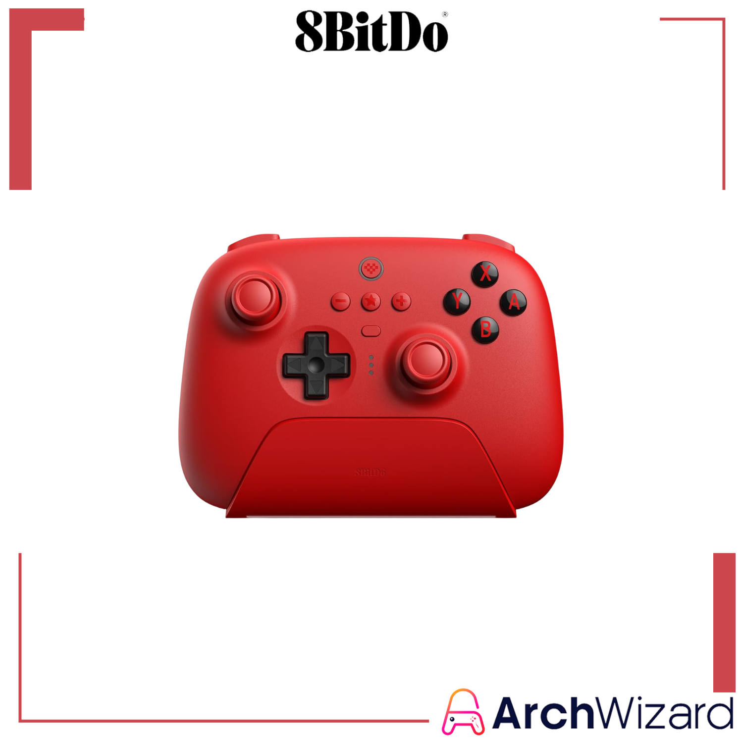 8Bitdo Ultimate Bluetooth Controller for NS1, NS2 & PC (Controller) Red Cover