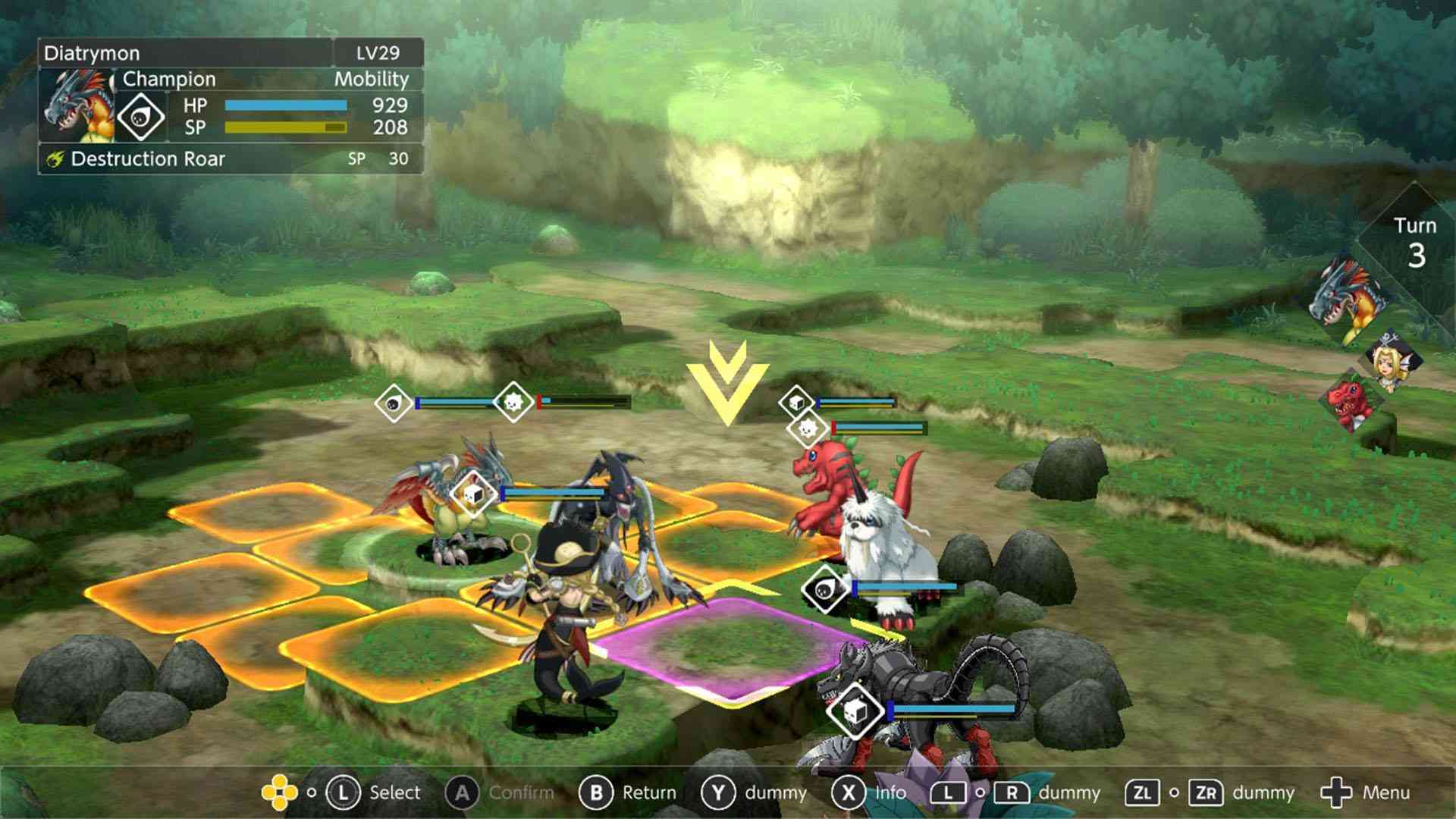 Nintendo Switch-Digimon Survive-gameplay 2