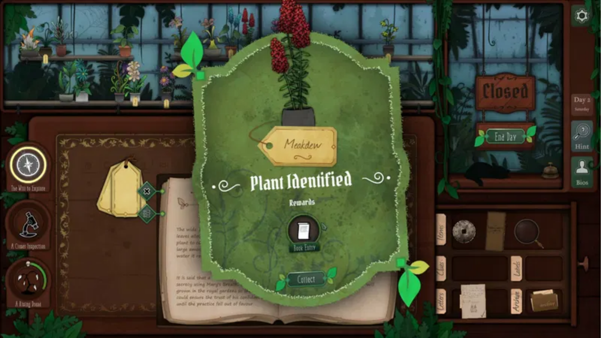 Nintendo switch Game 2 In 1 Strange Horticulture & Antiquities  (7)