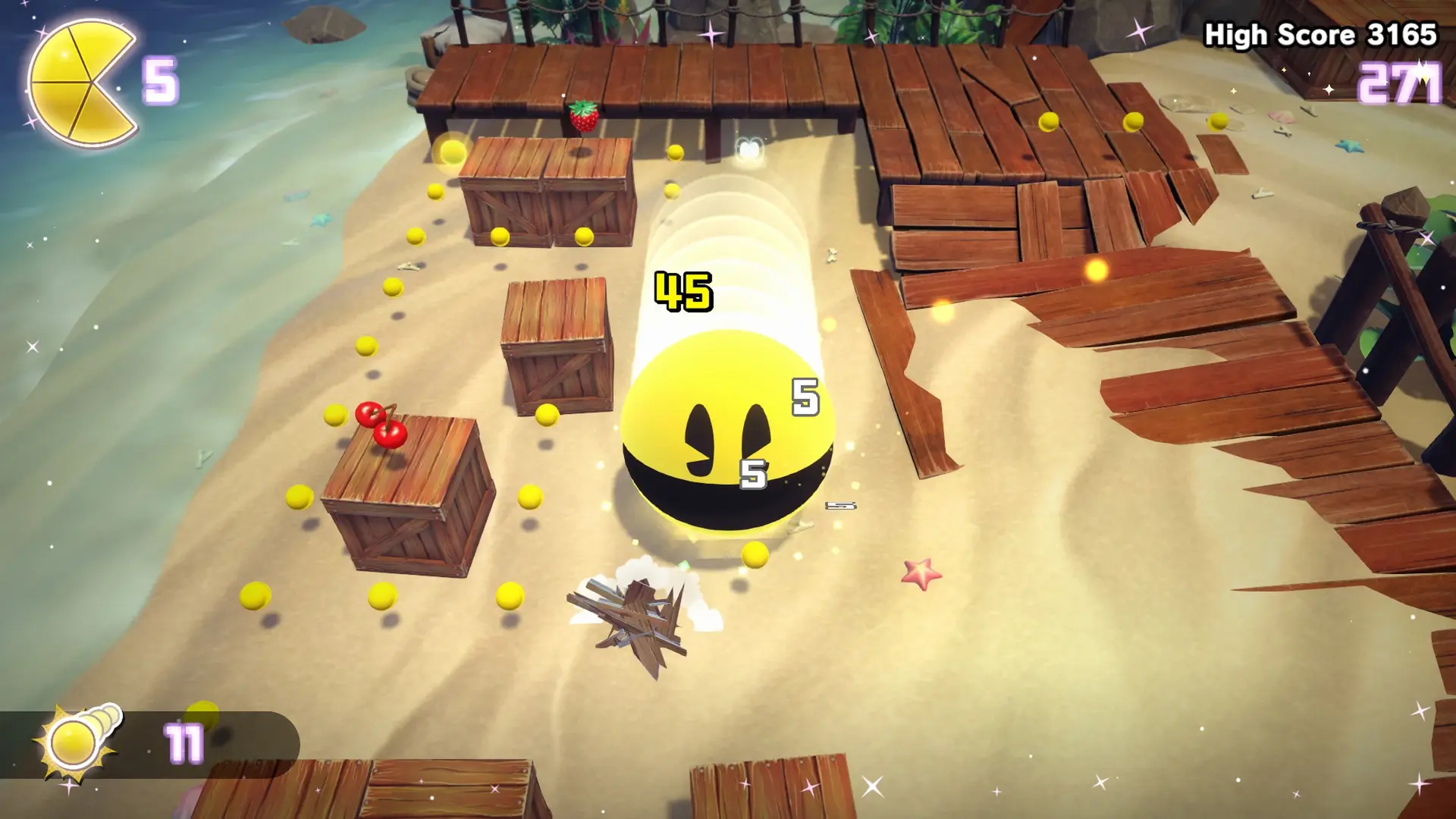 Nintendo Switch-Pac Man World Re Pac-gameplay 9