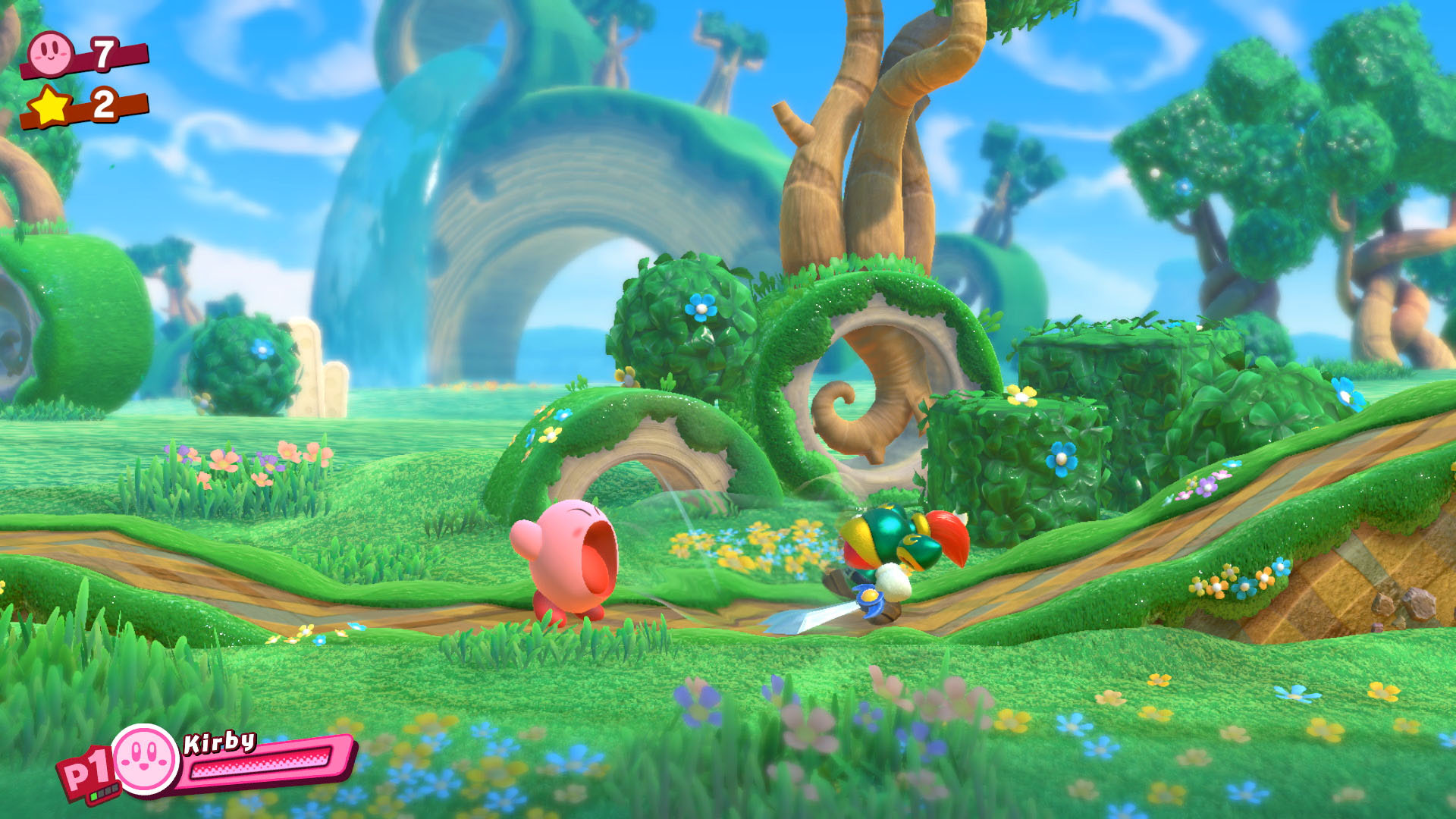 Nintendo Switch-Kirby Star Allies-gameplay 6