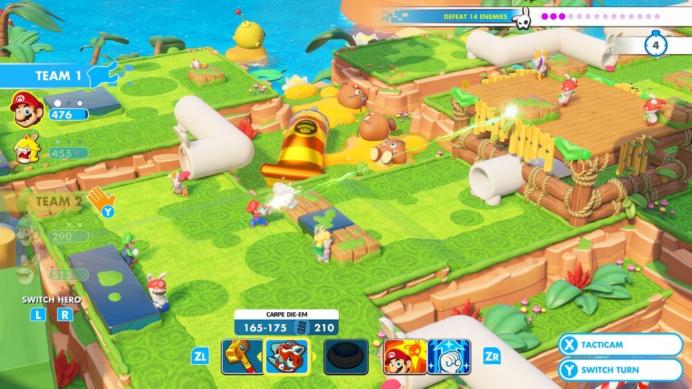 Nintendo Switch-Mario + Rabbids Kingdom Battle-gameplay 5