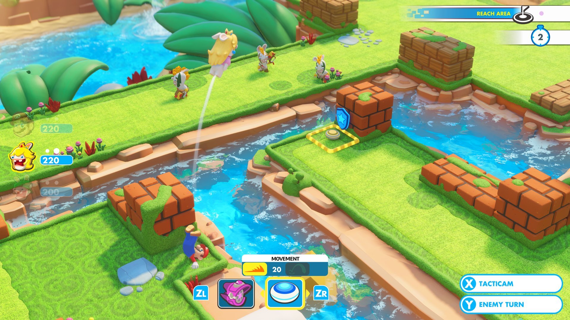 Nintendo Switch-Mario + Rabbids Kingdom Battle-gameplay 2