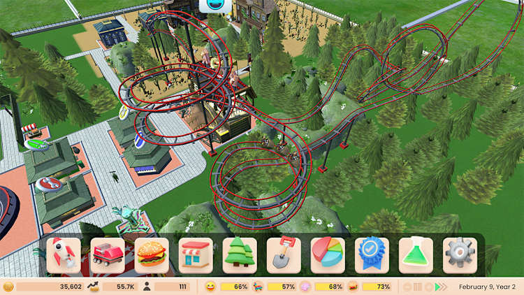 Nintendo Switch-Roller Coaster Tycoon Adventures-gameplay 2