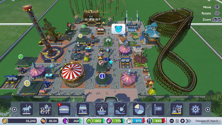 Nintendo Switch-Roller Coaster Tycoon Adventures-gameplay 10